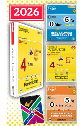 Tonguç Yayınları Tonguç 5.sınıf 4 Ten 5 E Hazırlık Seti Hediyeli Set