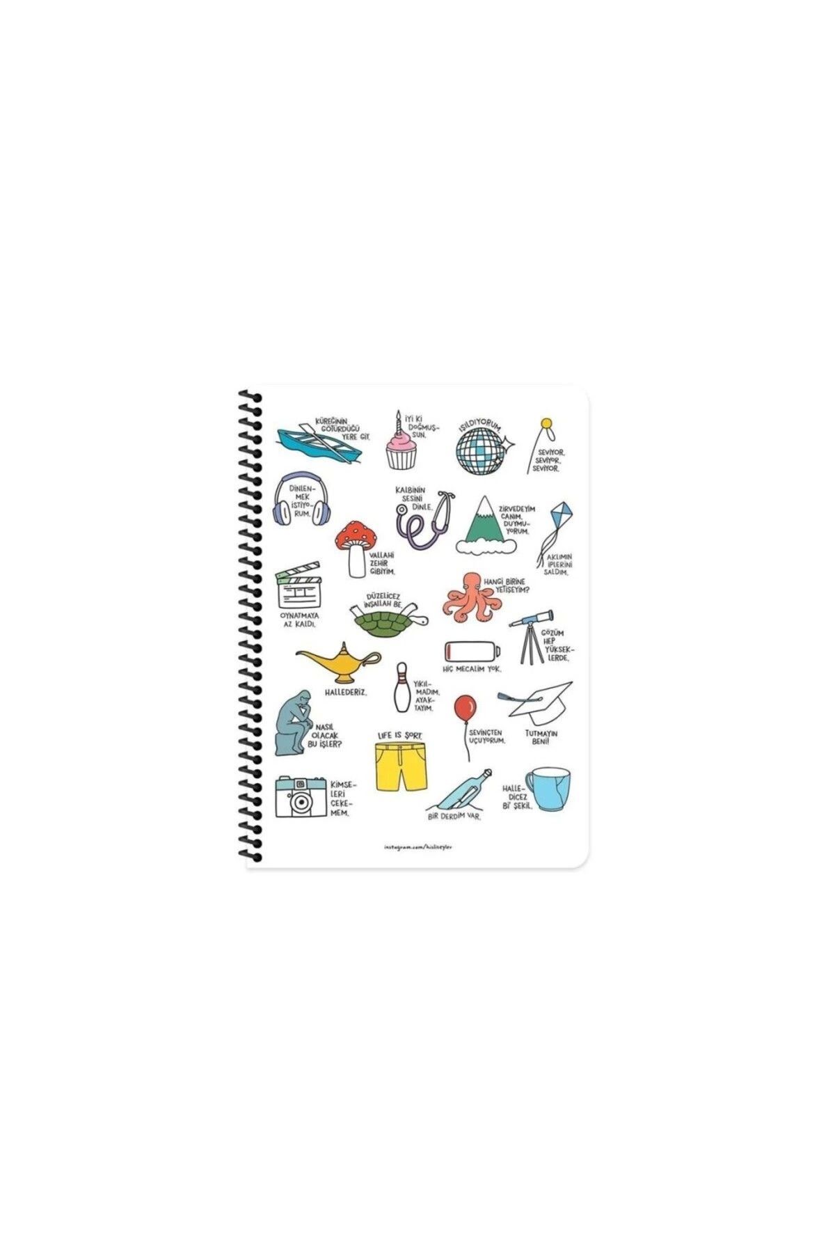 Hisli Şeyler-A4 Lined Sharp Spiral Notebook We Can Handle It - 80yp 2