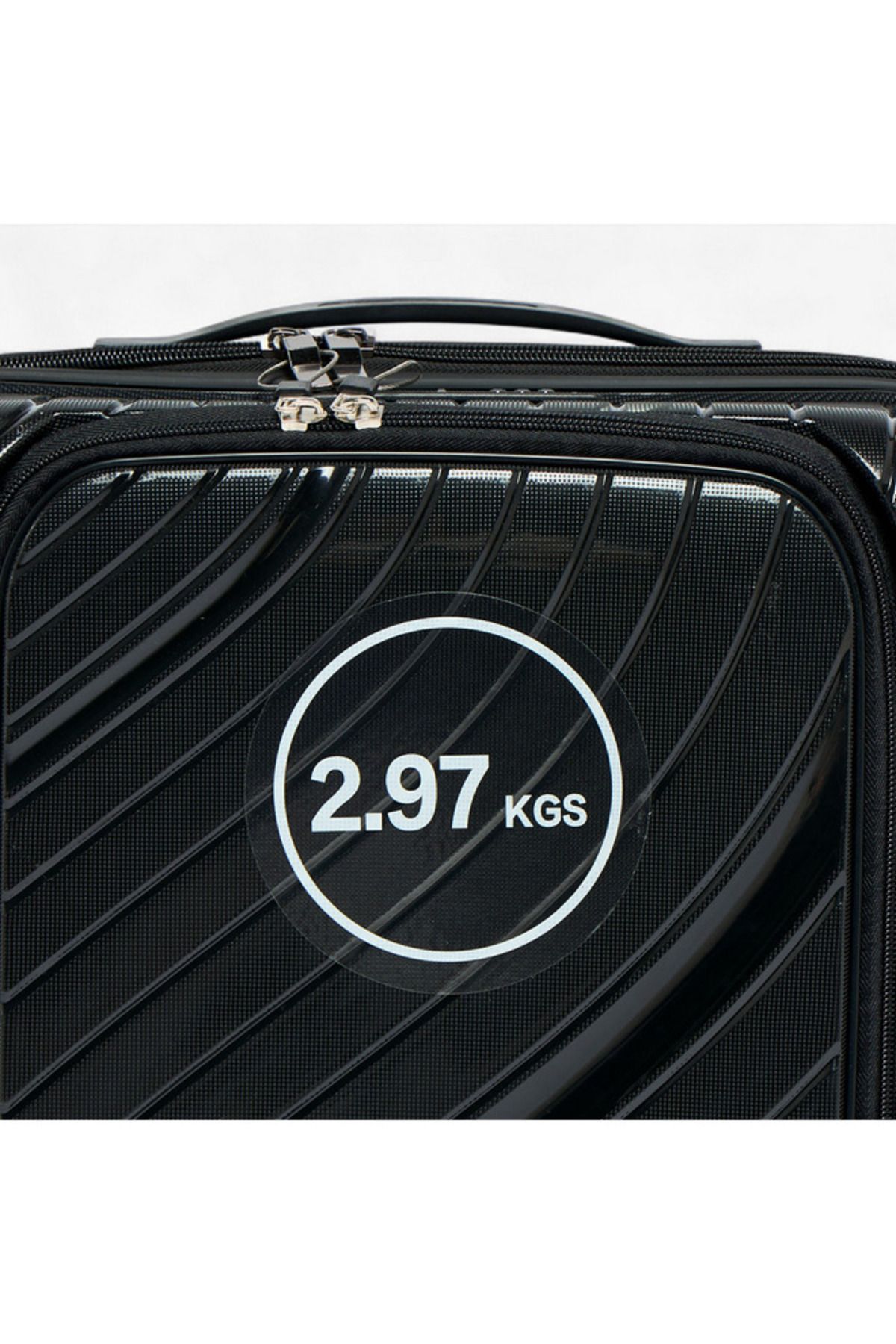 Oaklan by Shoexpress-Textured Hardcase Trolley Bag with Retractable Handle - 20 Inches Check-in Bag 6