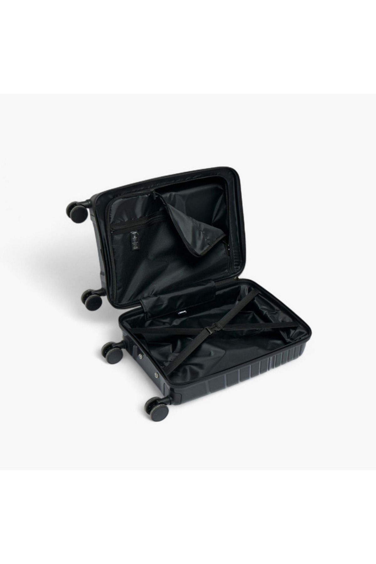 Oaklan by Shoexpress-Textured Hardcase Trolley Bag with Retractable Handle - 20 Inches Check-in Bag 4