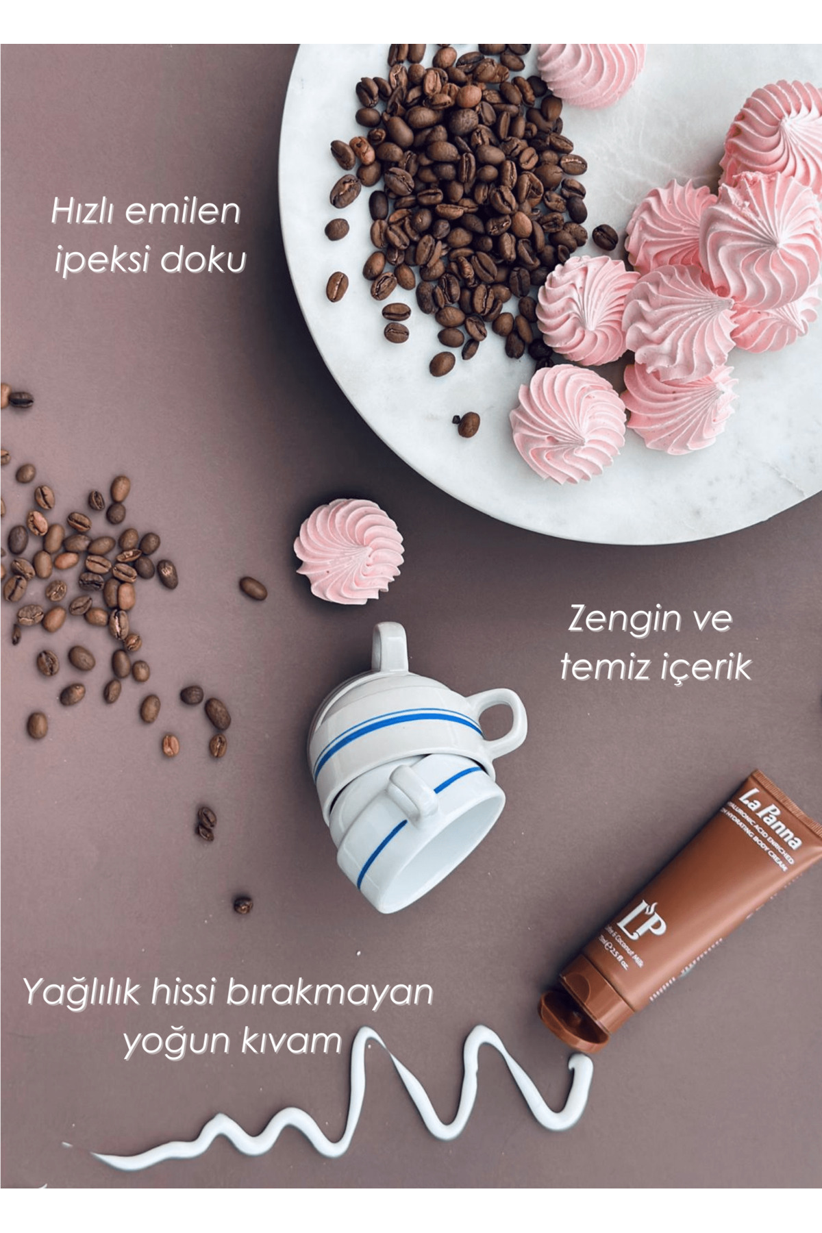 Coffee & Coconut Milk Parlaklık Veren Besleyici Vücut Kremi 75 ml — TYCLRH4JHN172952214726119 — تصویر 4 از 8