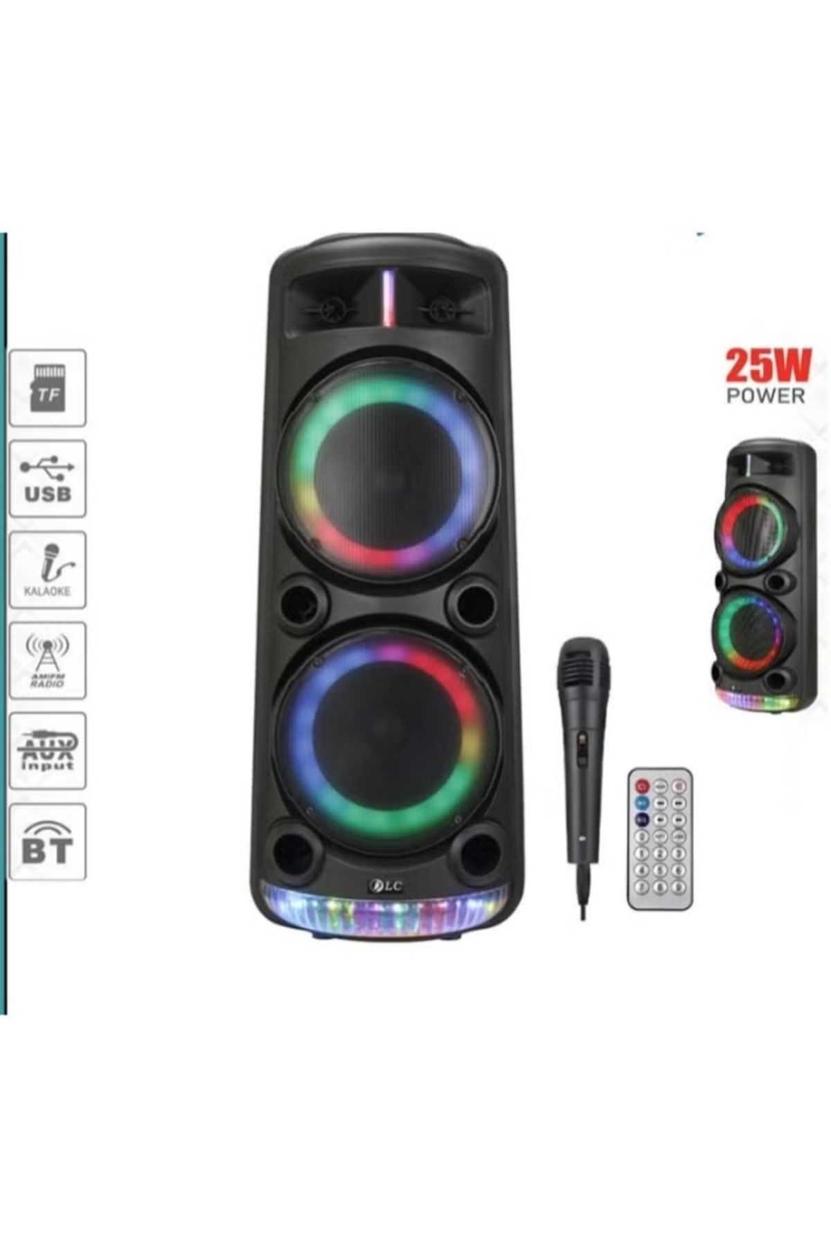 DLC-Speaker with Microphone and Remote with Attractive Lighting 2