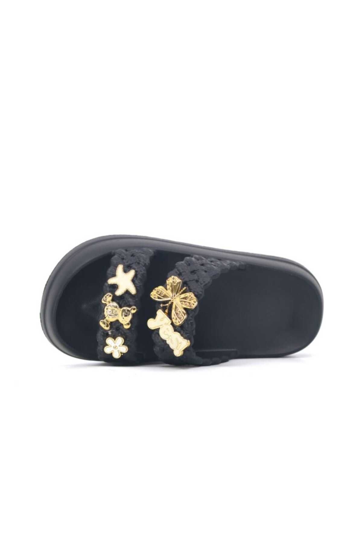 GÖKÇE-Lotus Tape Braided Fancy Slippers 2