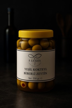 A LA GEA Yeşil Kokteyl Biberli Zeytin 550 Gr