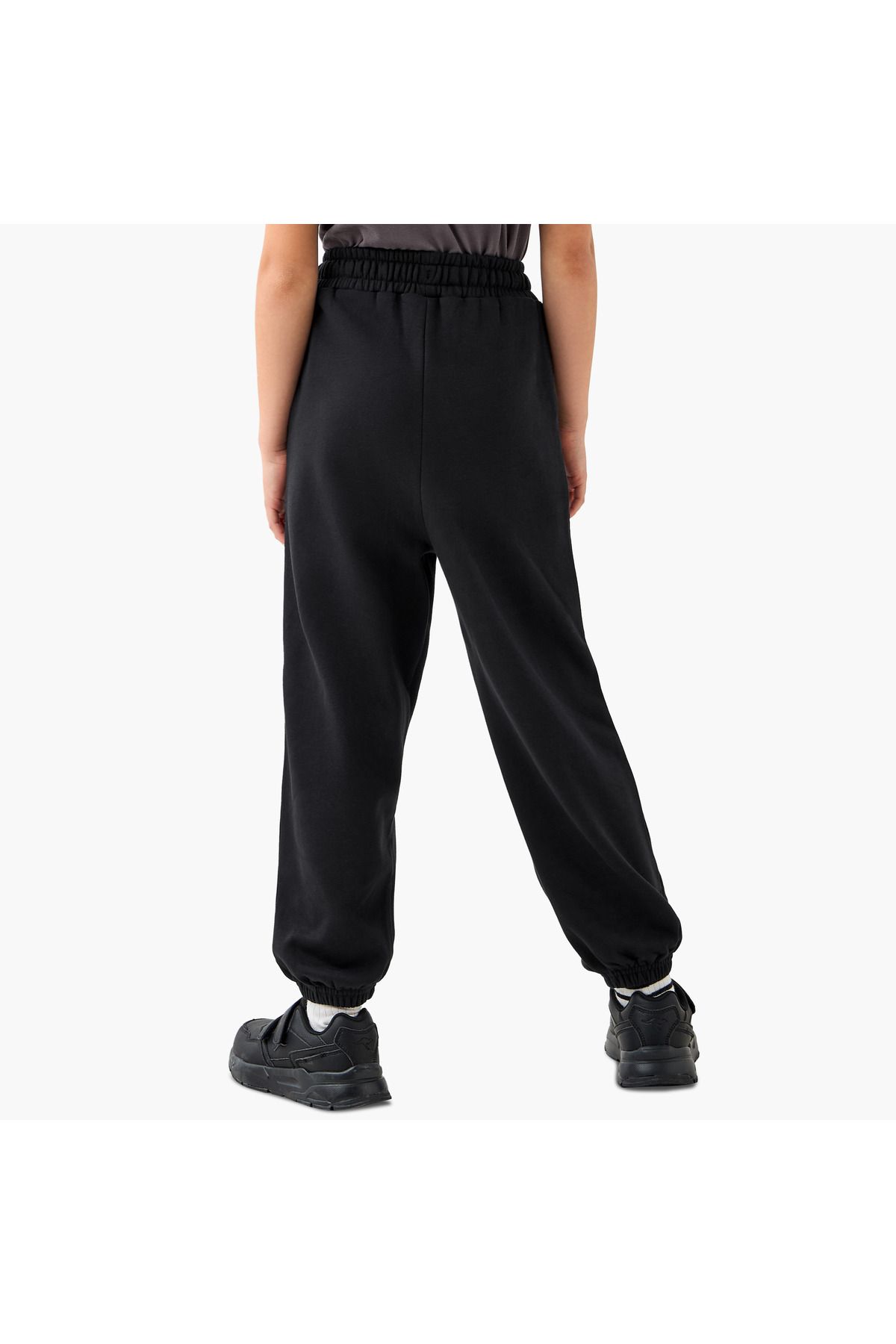 Juniors-Solid Joggers with Drawstring Closure and Pockets 3