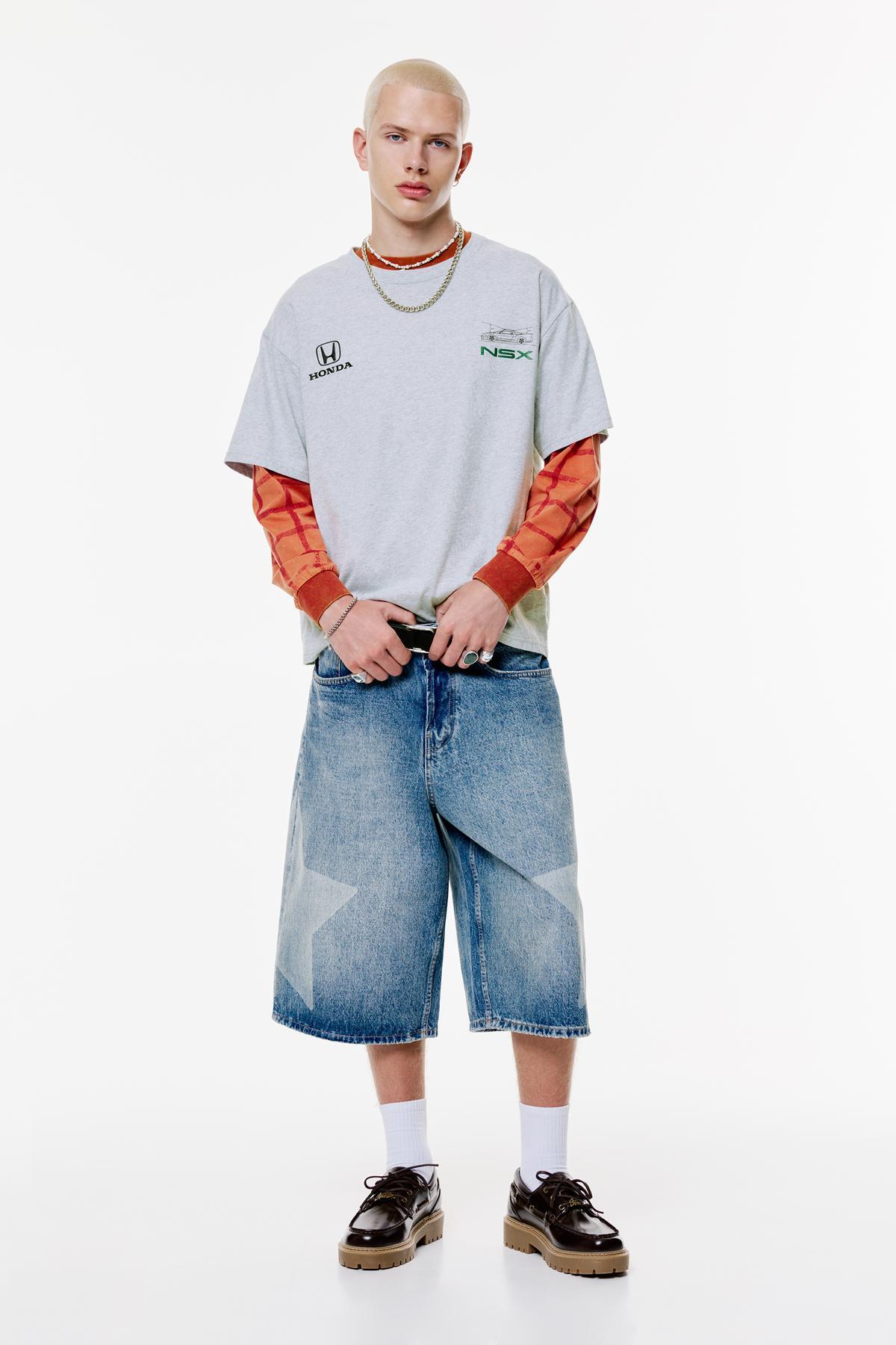 تی شرت مردانه طرح دار آستین کوتاه | پول اند بیر Pull & Bear 7152521 - تصویر 3