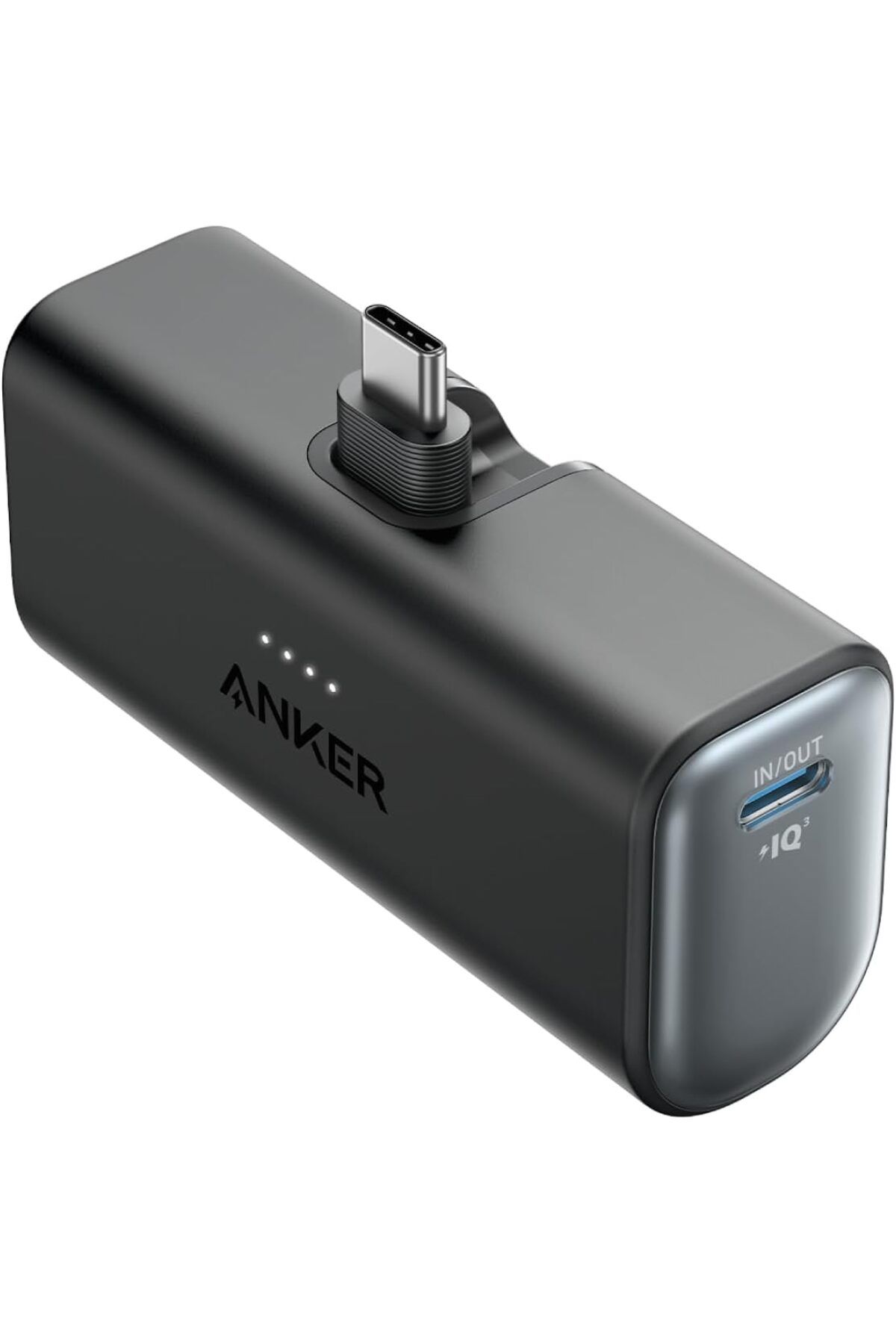 Anker-بنك الطاقة أنكر نانو، شاحن محمول صغير مع موصل USB-C مدمج قابل للطي، بطارية 5000 مللي أمبير/ساعة 7