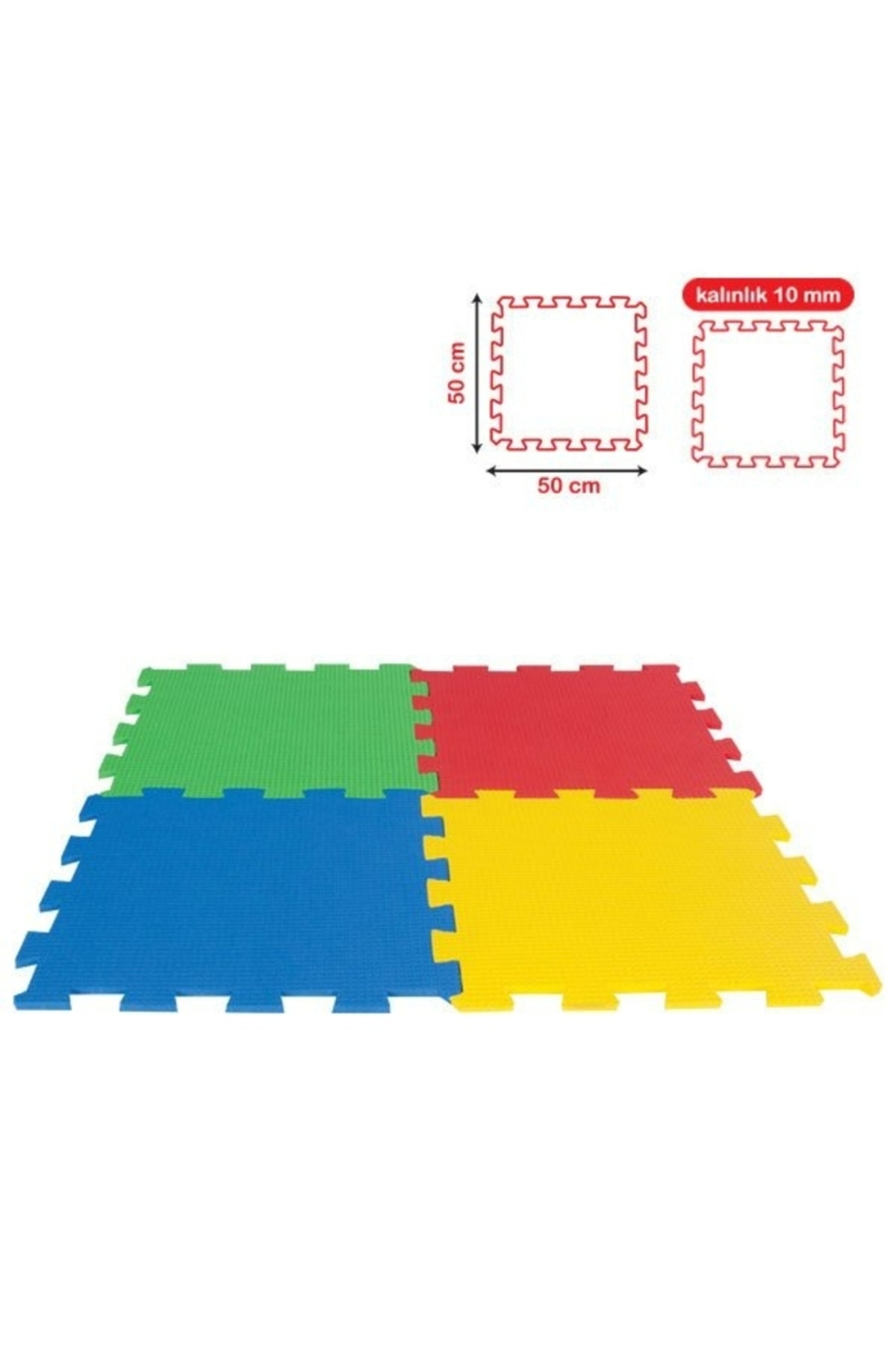 Genel Markalar Toys 50X50 10MM Eva Dış Zemin Karosu Puzzle Yapboz Yer Matı Çocuk Oyun Karosu 05-343 fotoğrafı 3 (önizleme)