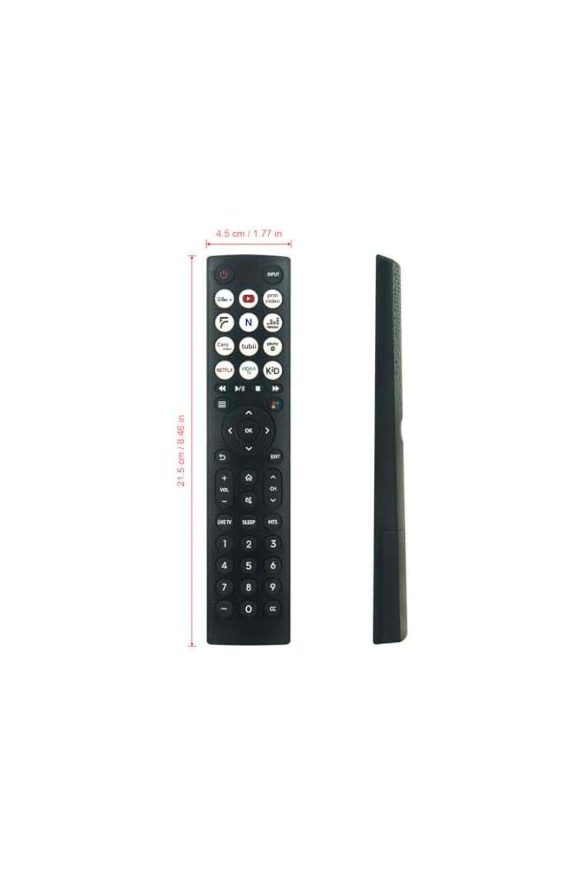 The Bros-EN2F36H Replaced Remote Compatible with Hisense Vidaa TV EN2F36 A4 Series 32A4KV 43A4KV 40A4KV 4
