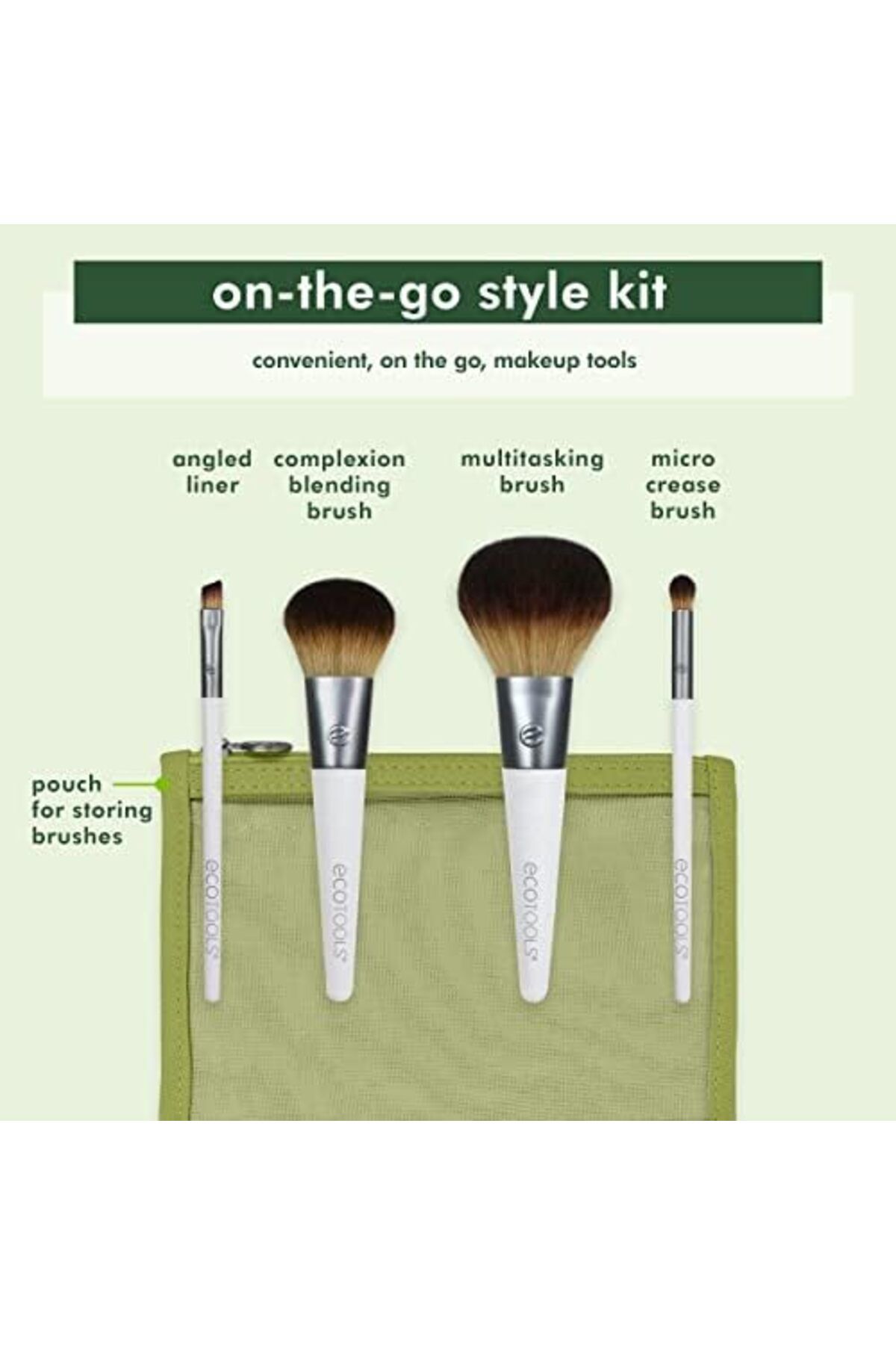 Ecotools-Ecotools On-The-Go Style Kit Make-Up Brush Set 4
