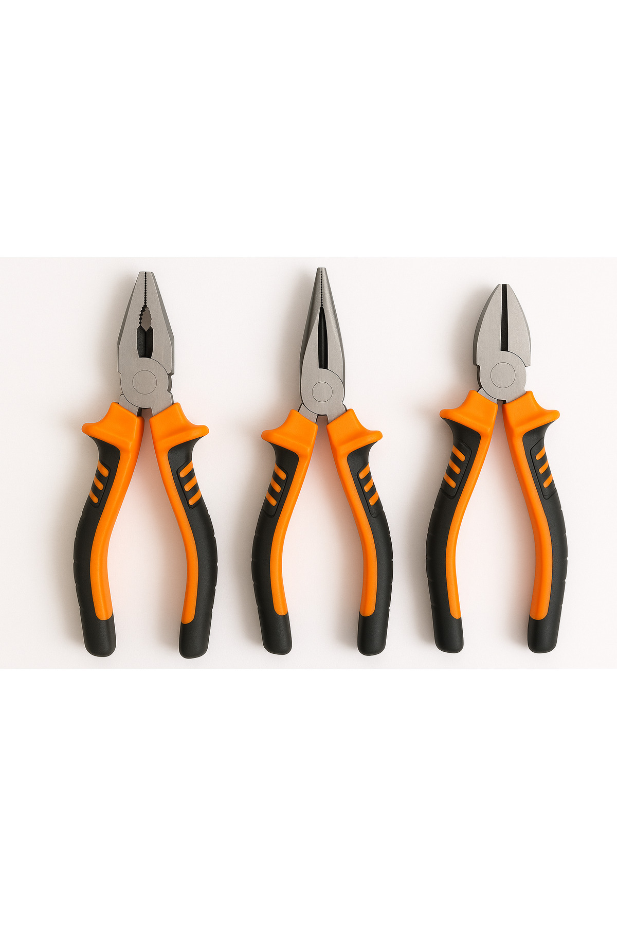 Toptancı Amca 3’lü Pense Seti | 7” Kombine Pense + 6” Yan Keski + 6” Kargaburun | Elektrik & Tamir Aletleri