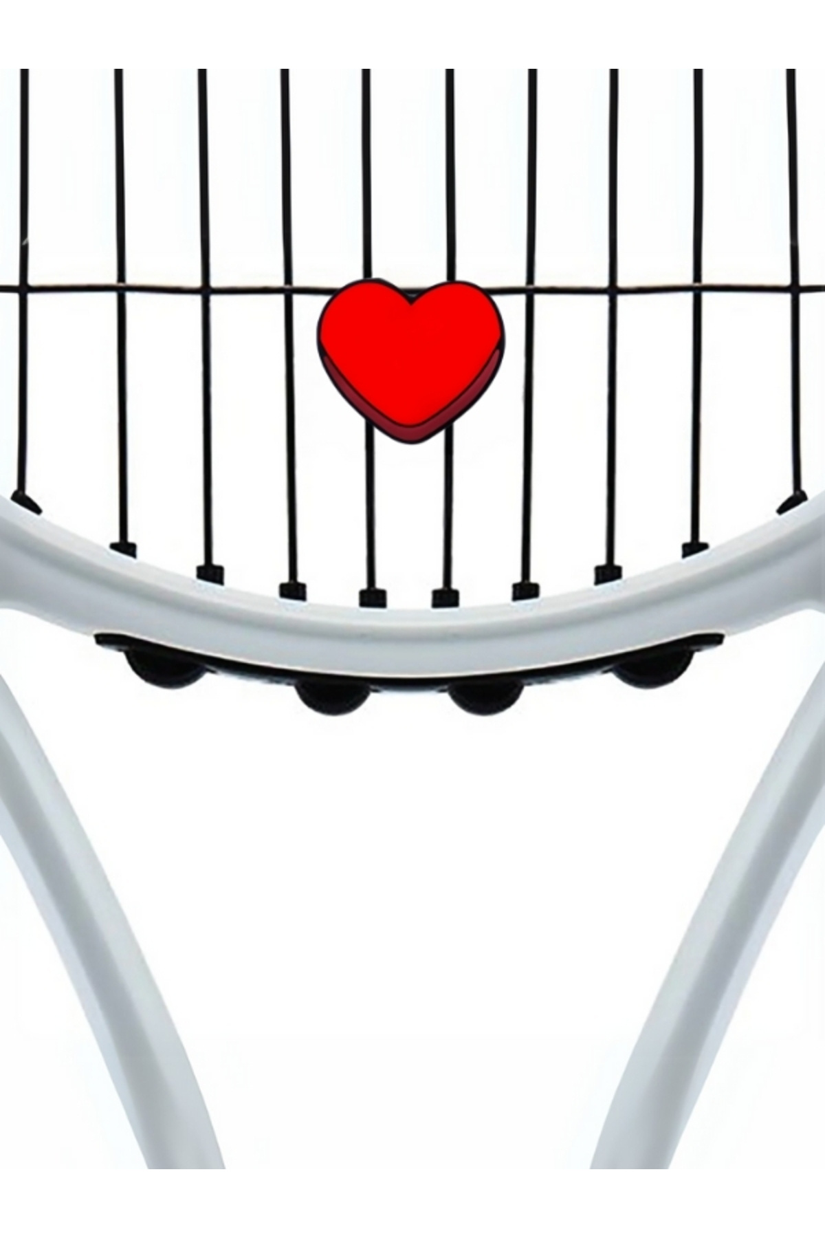 mimushop Tenis Titreşim Engelleyici Kırmızı Kalp