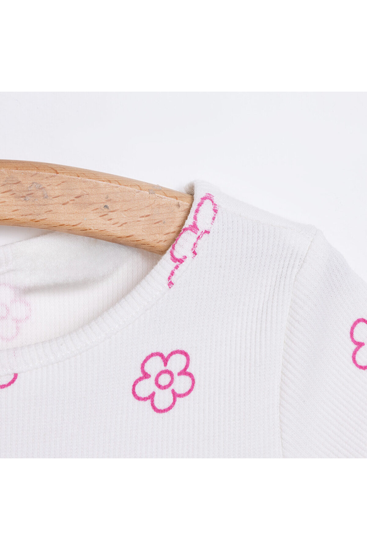 ebebek Hello Baby HelloBaby Kız Bebek Basic Elbise Bisiklet Yaka Kısa Kol Pembe fotoğrafı 3 (önizleme)