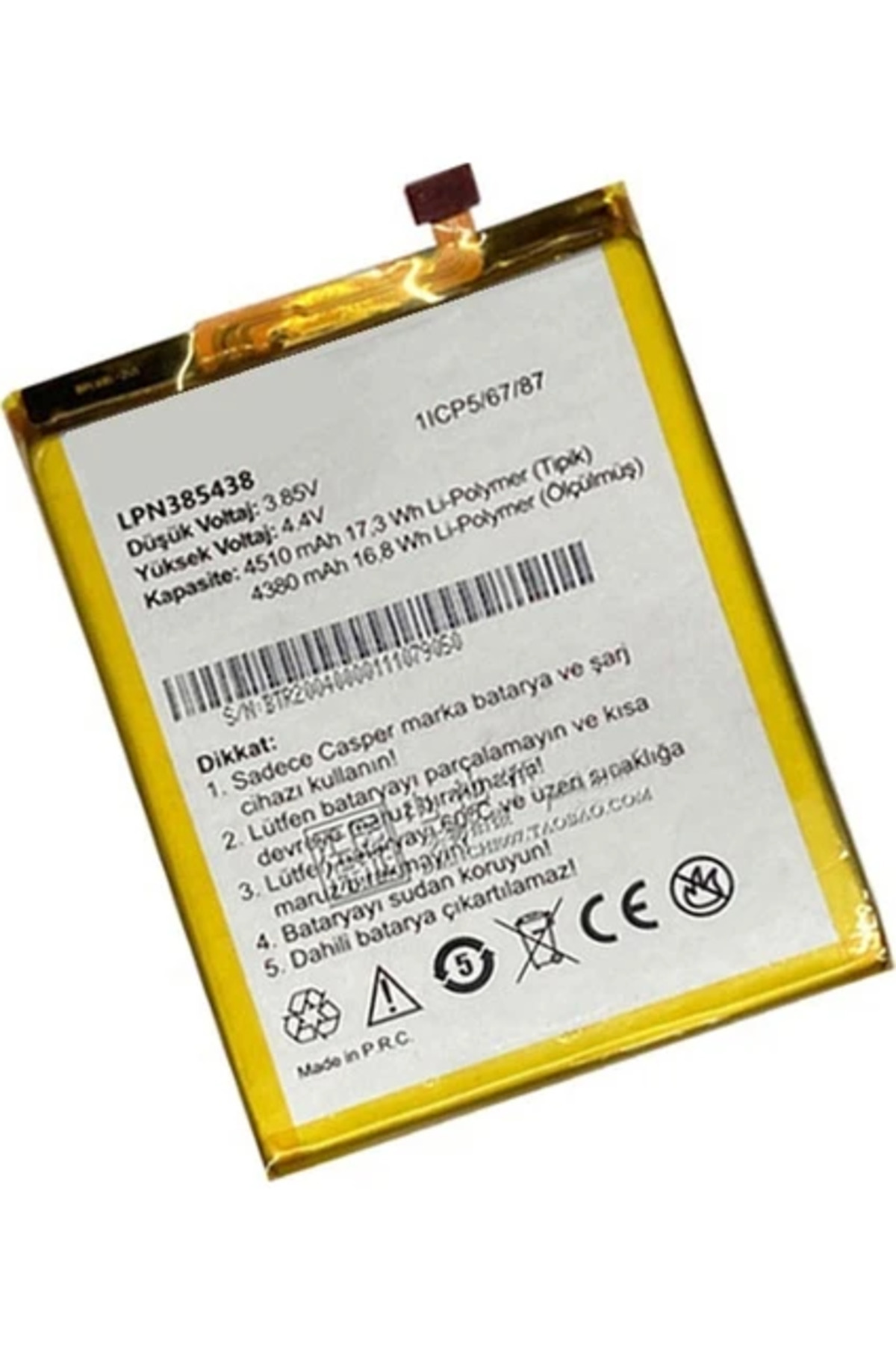 ErCorp Casper Via X20 Uyumlu Batarya