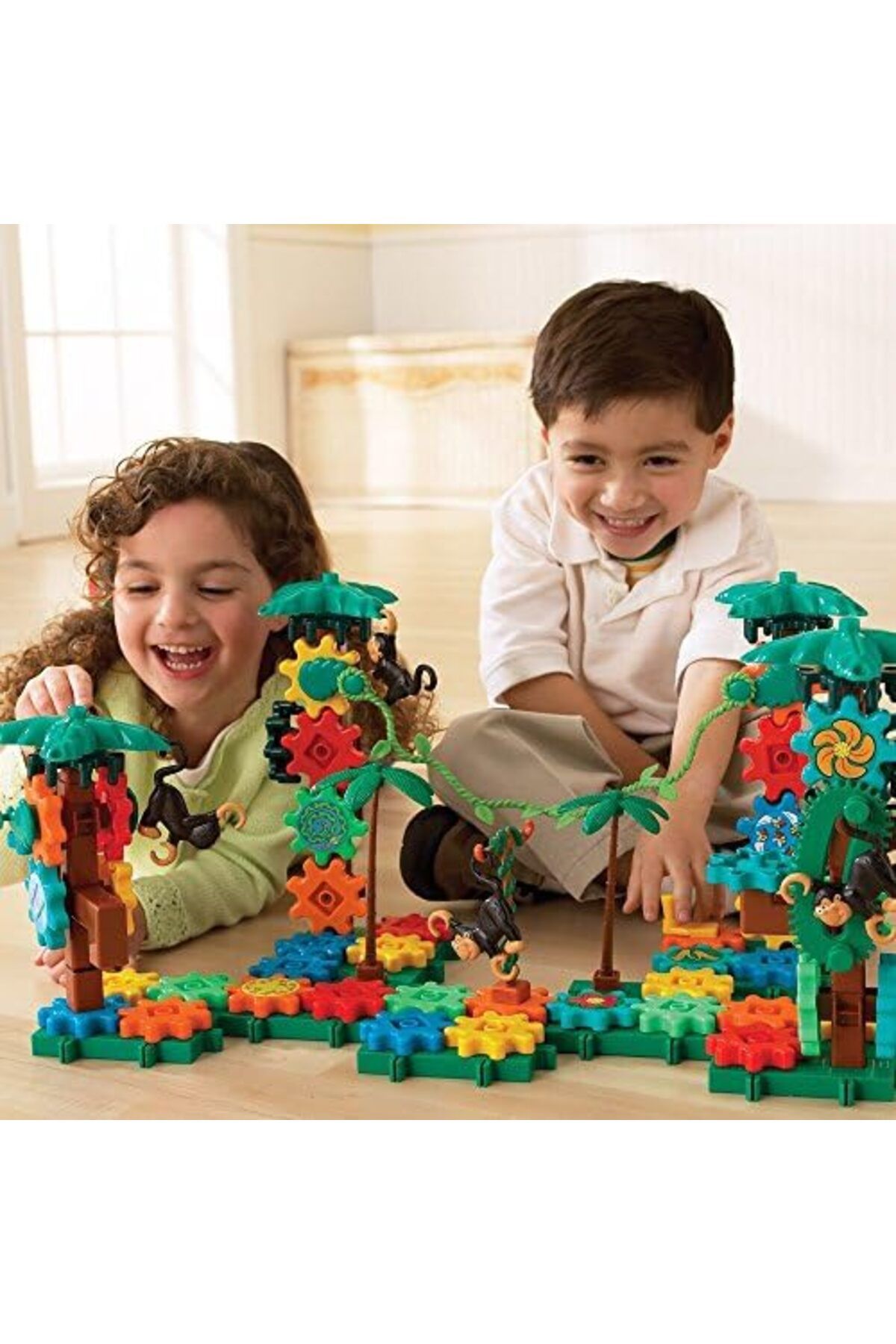 Learning Resources-Learning Resources Gears! Gears! Gears! Movin' Monkeys Building Play Set, 103 Pieces 4