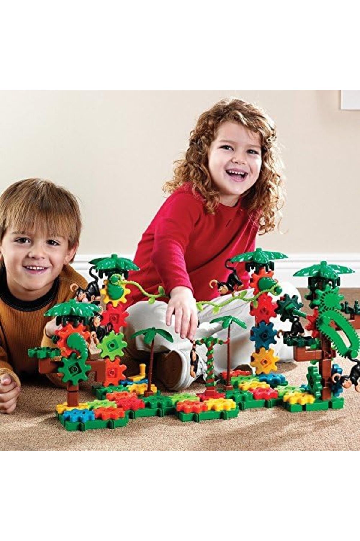 Learning Resources-Learning Resources Gears! Gears! Gears! Movin' Monkeys Building Play Set, 103 Pieces 2