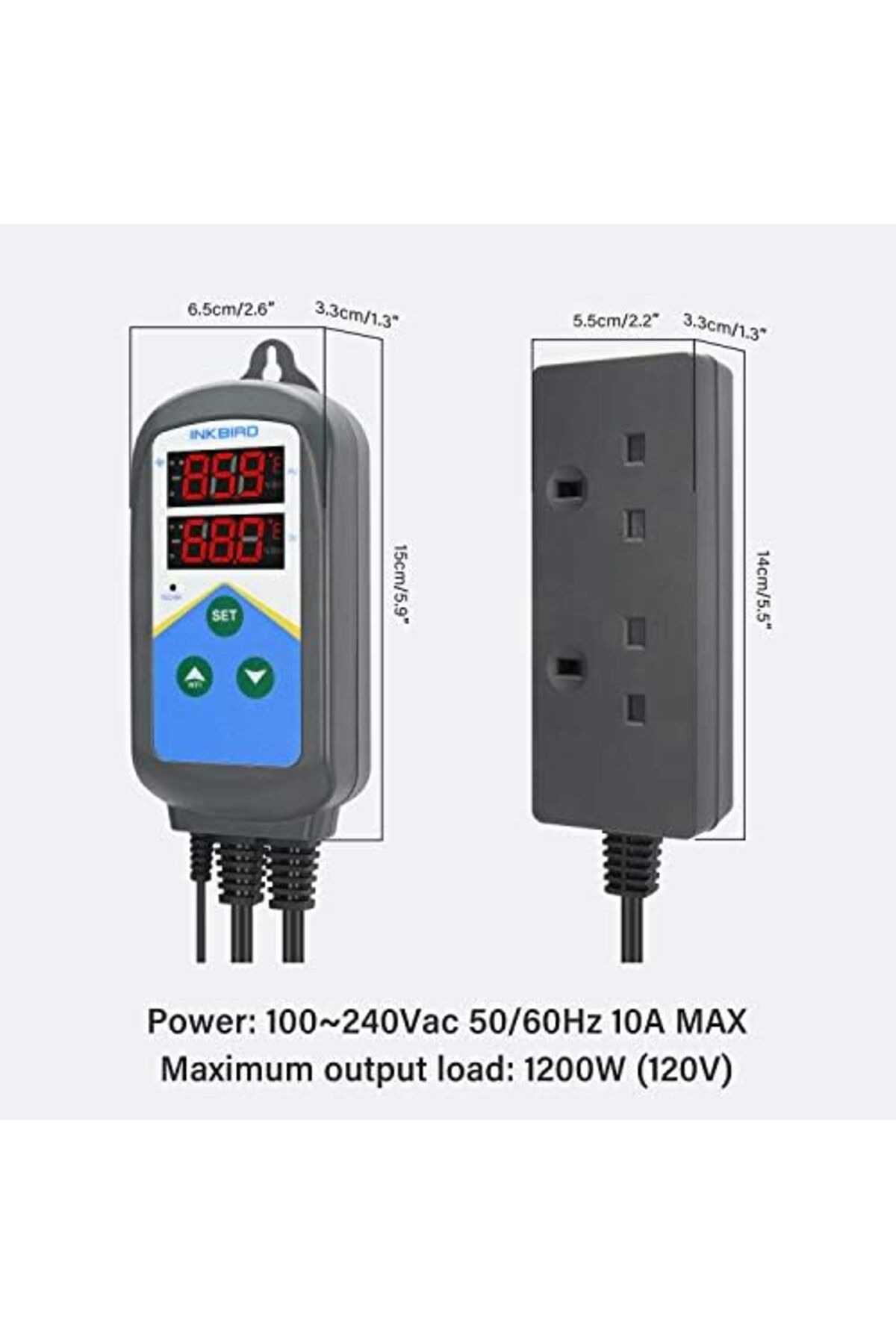 Inkbird-ITC-306T-WIFI Heating Temperature Controller, 24 Hours Digital Cycle Timer Thermostat for Gr 8