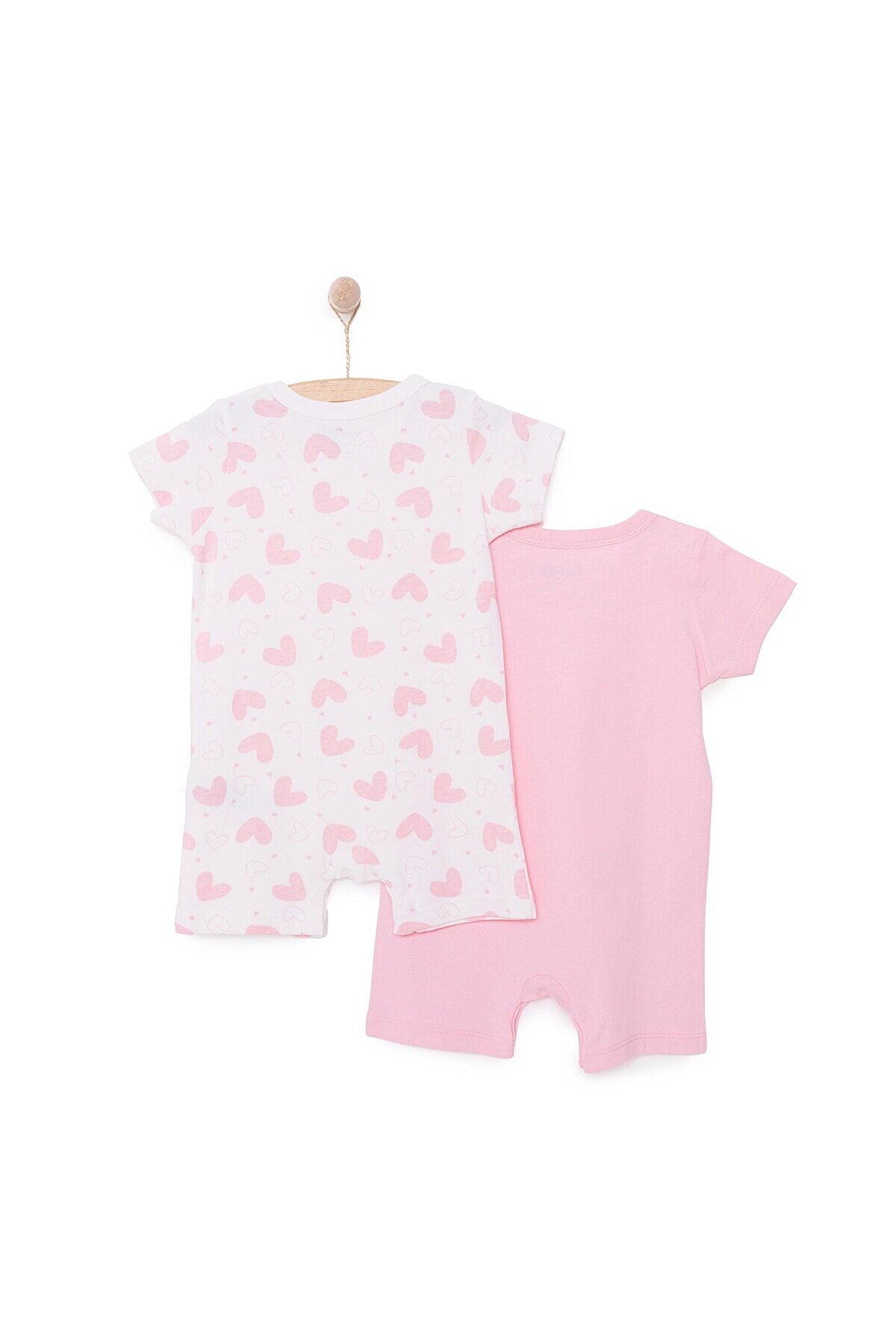 ebebek Hello Baby HelloBaby Yenidoğan Kız 2li Kısa Tulum Kız Bebek fotoğrafı 2 (önizleme)