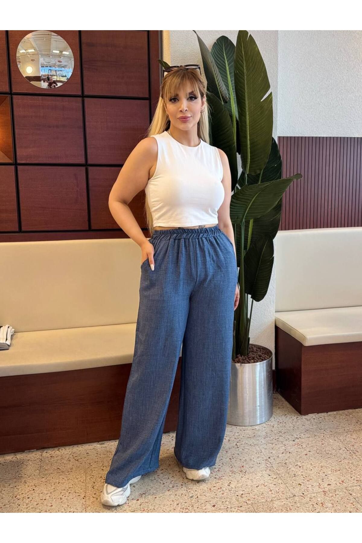 LİKRA-PANTALONI DE LENJERIE SOFIA FEMEI MARE DE MĂRIME CU BULĂ, ELASTIC LA TAILĂ 4