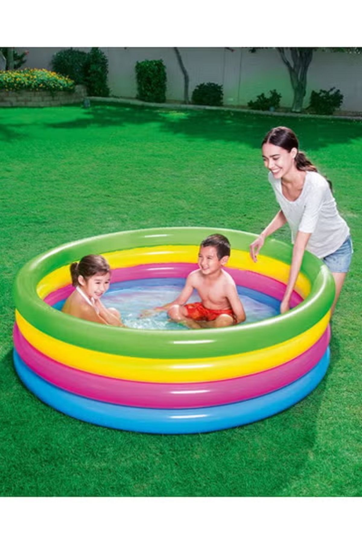 BESTWAY-Bestway® Colorful 4-Layer Inflatable Pool 157x46 cm - 26-51117 2