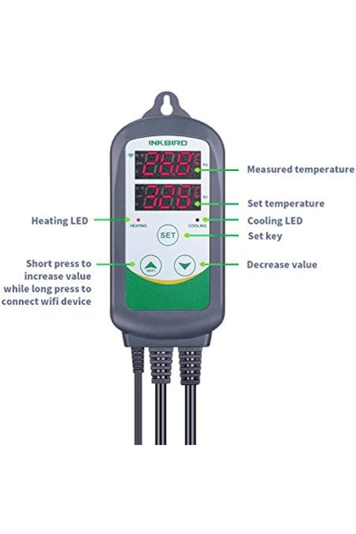 Inkbird-Digital WiFi Thermostat Heating and Cooling Control Temperature Controller Wireless Thermost 6
