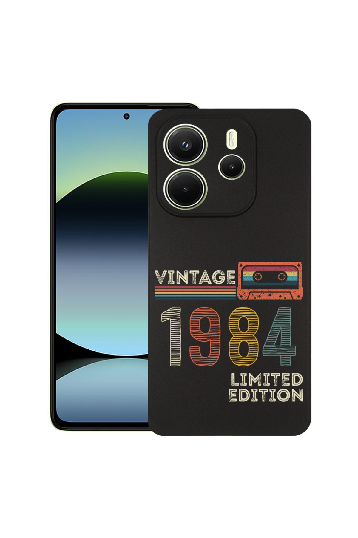 bestcase Husa Slim Silicon Pentru Xiaomi Redmi Note 14 5g, 1984 - Vintage Tape, 2022877 B 1980 - One Size