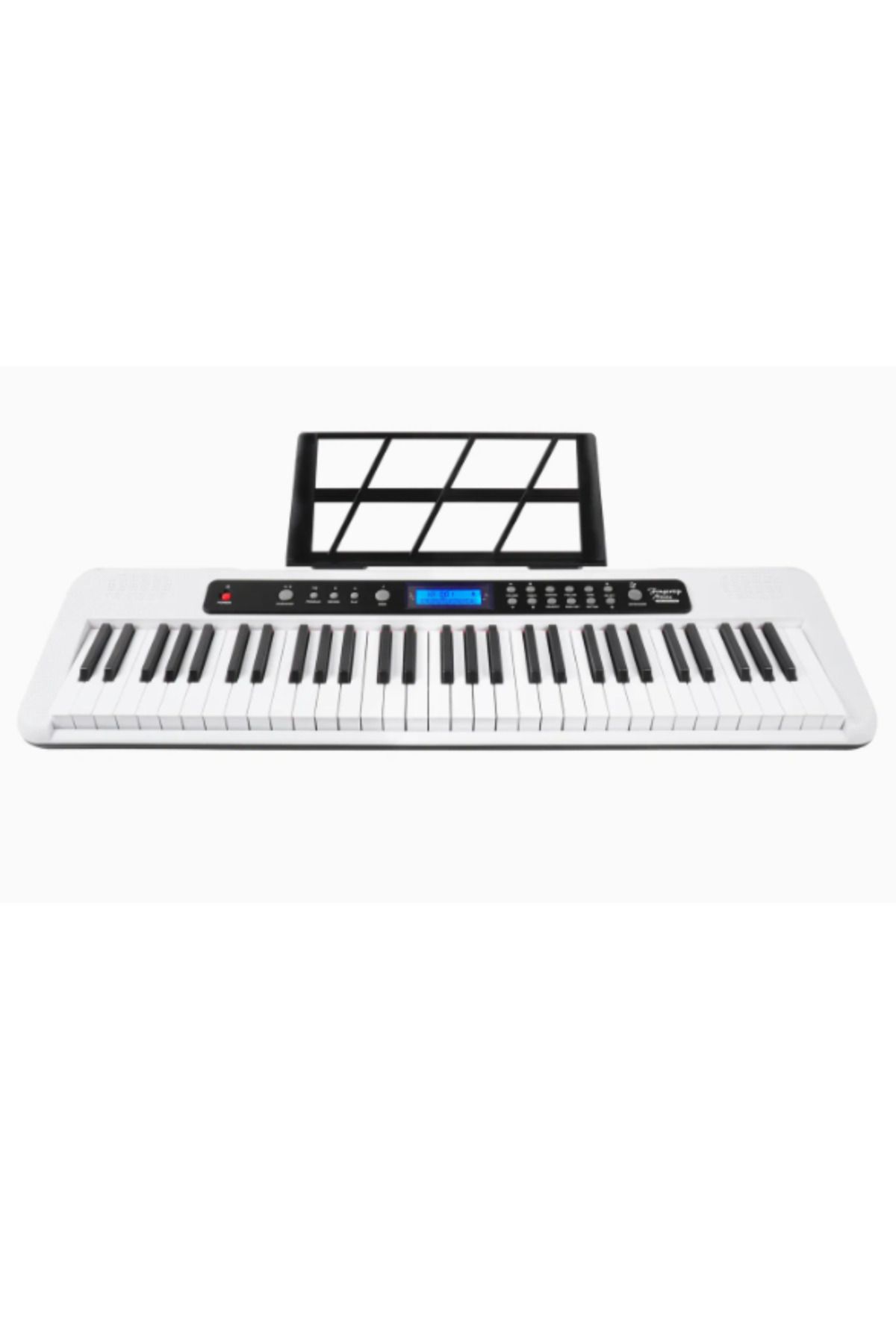 Aiersi-A828 Touch Response 61 Keys Beginner Keyboard - White 4