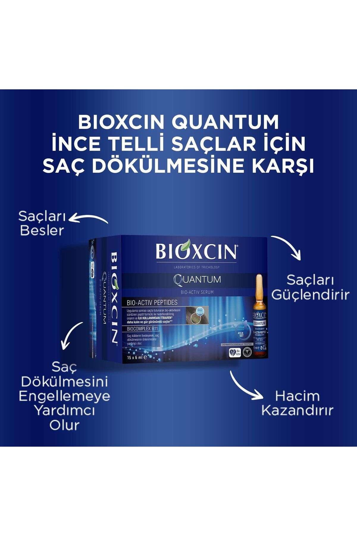 Bioxcin-Forte Serum 3X50Ml + Quantum Serum 15X6Ml Double Advantage Package + 100 Facial Cleansing Gel 5