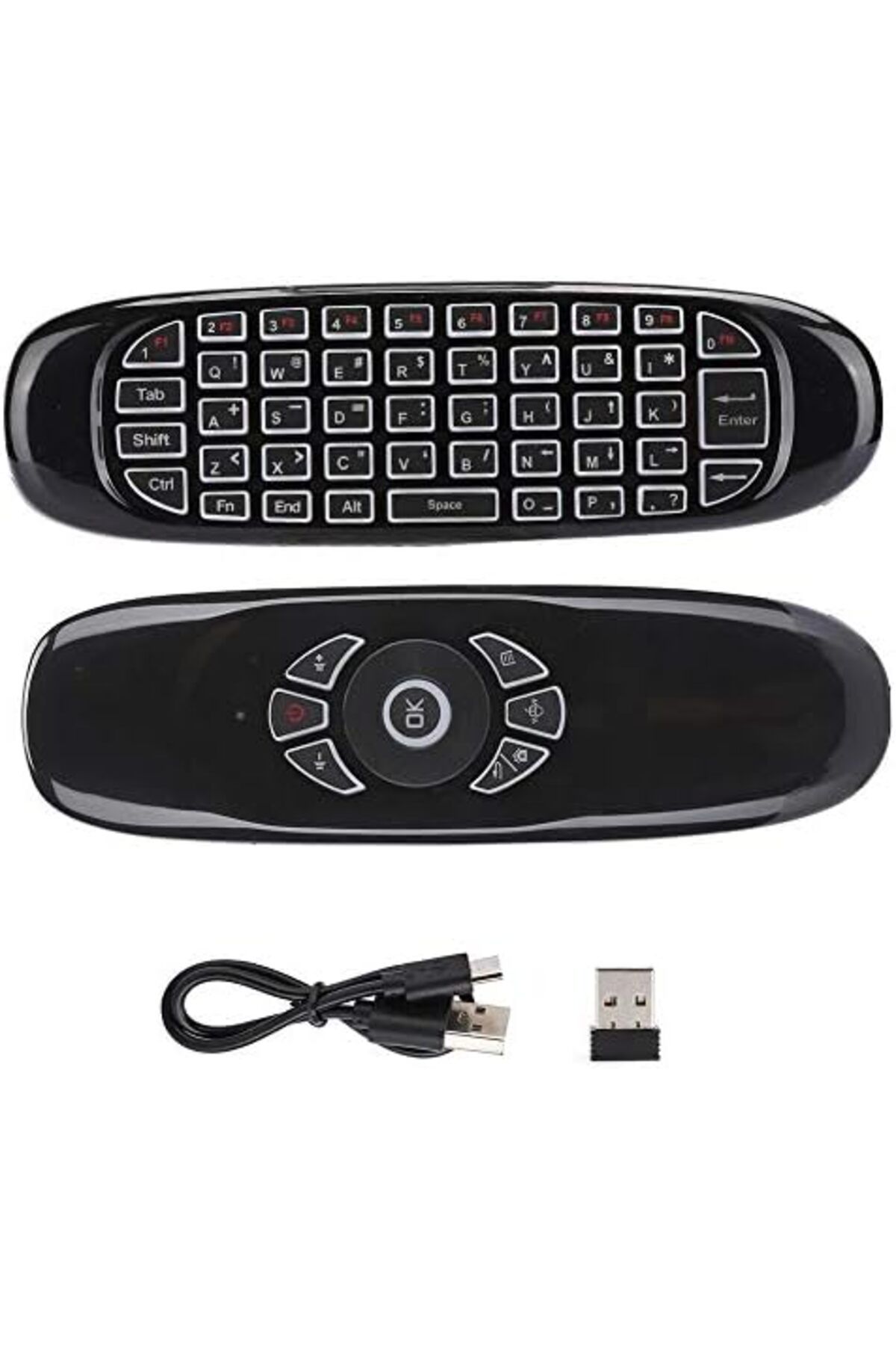Generic-Ccylez C120 USB 2.4G Air Flying Mouse Remote Control Colorful Backlight Multifunction Remote Control 7