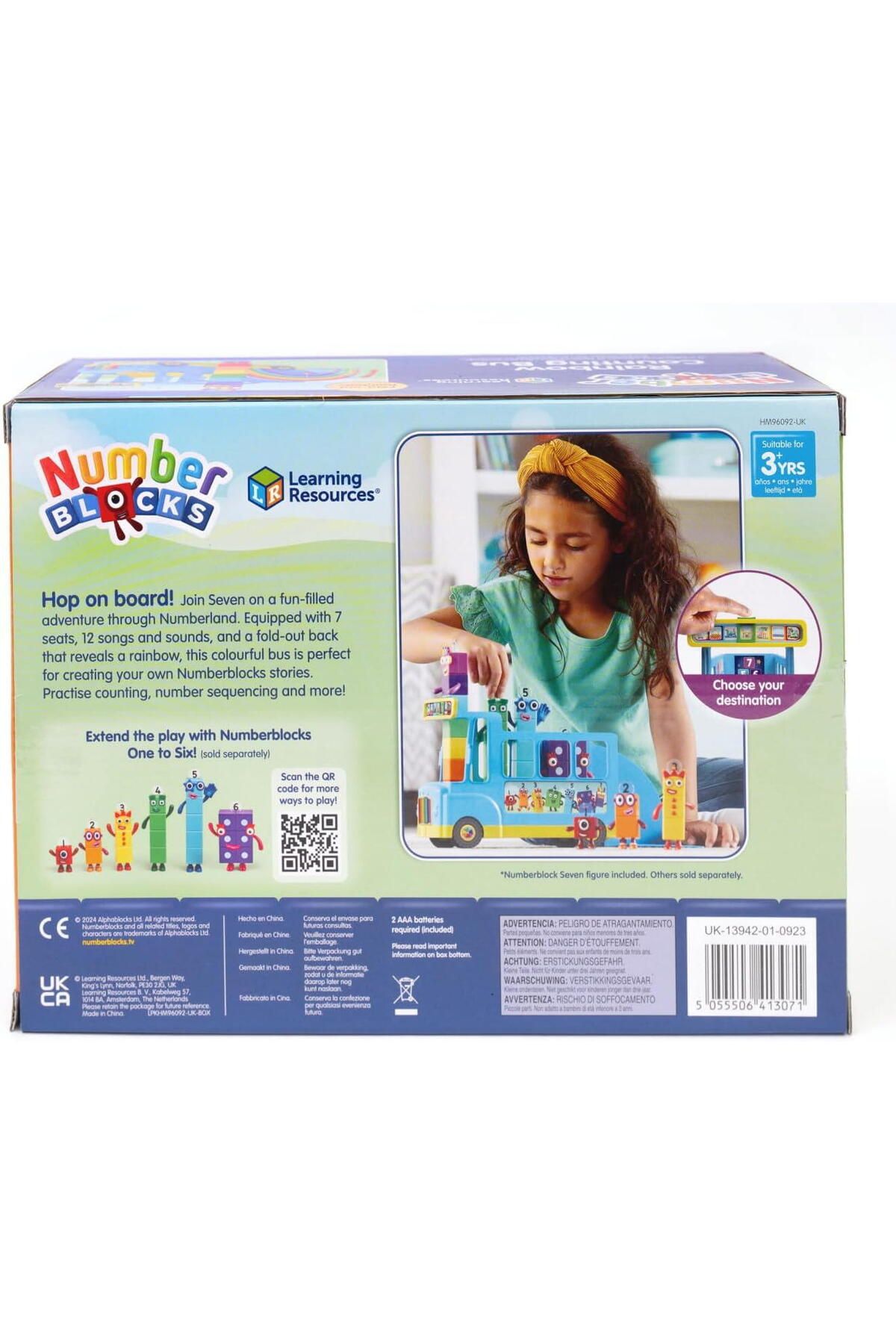 Hand2Mind-Set joc de rol Numberblocks Autobuzul Curcubeu, multicolor 4