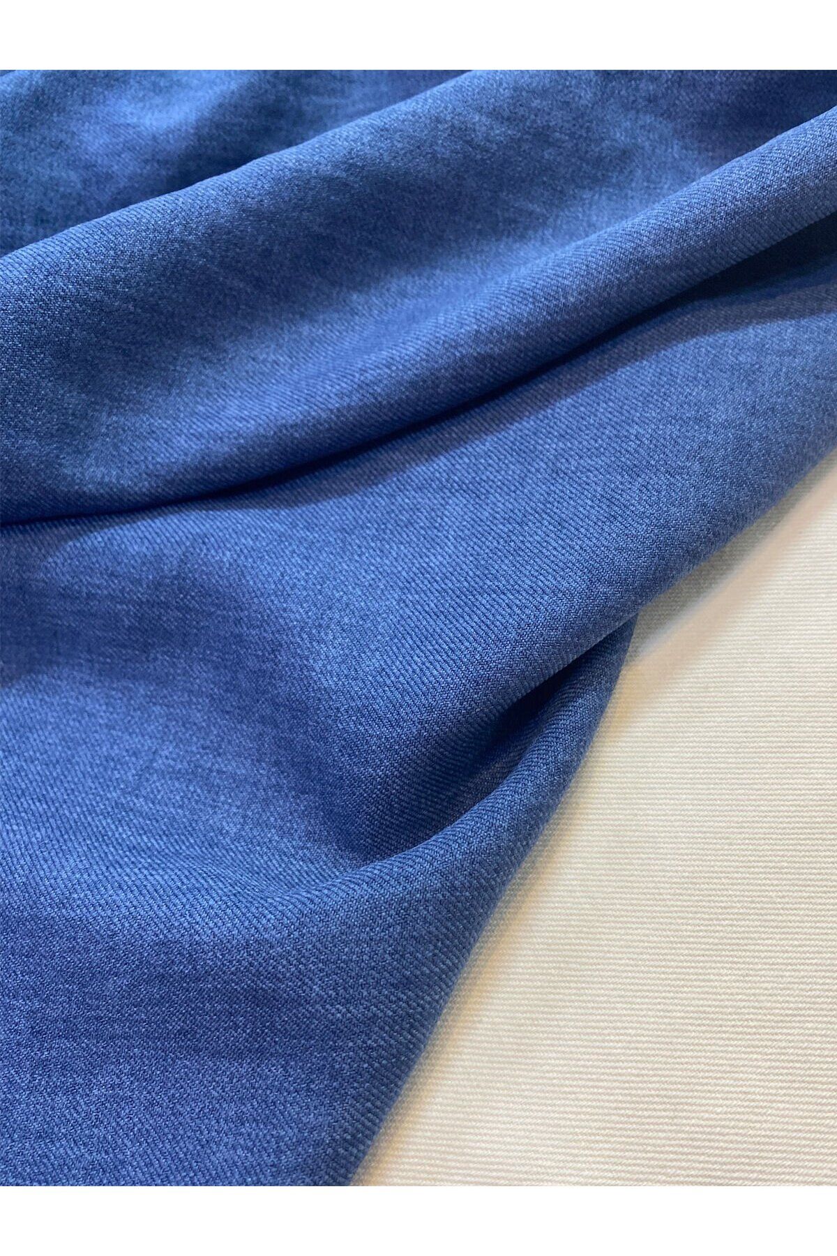 Yiğit Kumaş-Sofia Linen Fabric Indigo Color 4