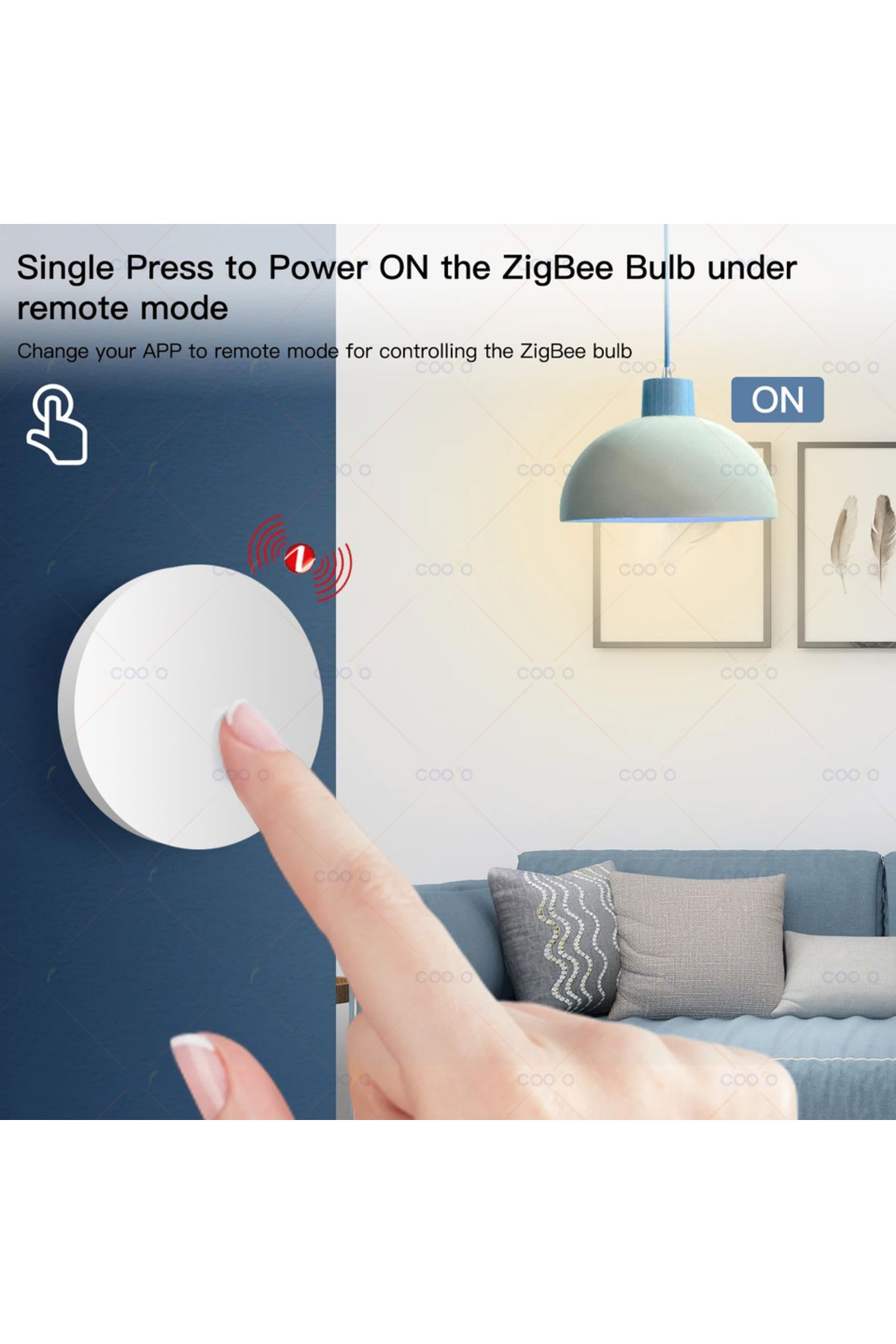 Choice-Tuya ZigBee Wireless Scene Switch Push Button Automation Scenario Controller Battery Powered Inte... 5