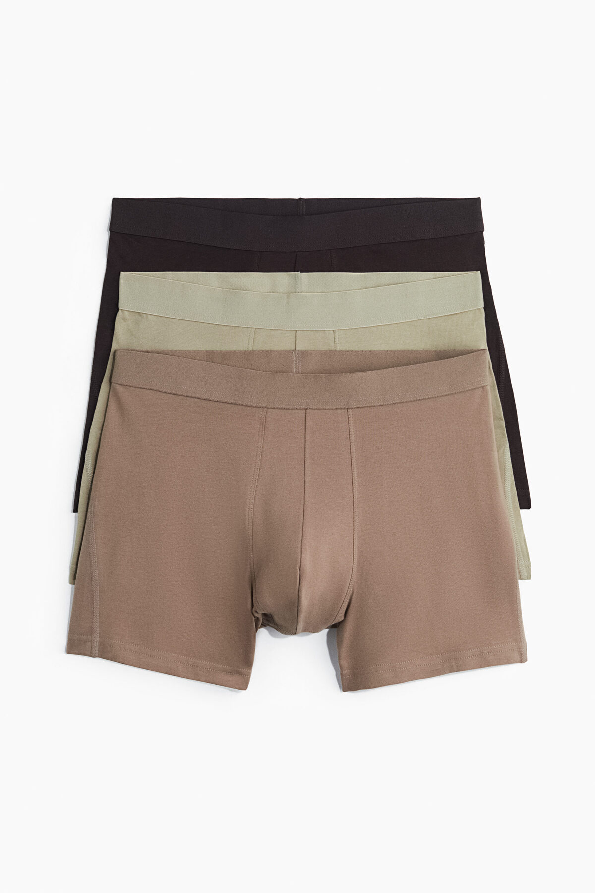 بسته ۳ عددی شورت بوکسور لگ معمولی Lycra® اچ اند ام باکسر H&M