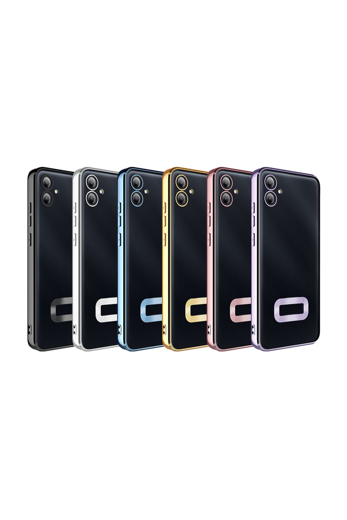ZenithWorks-حافظة متوافقة مع هاتف Galaxy A06 مع شعار حماية الكاميرا ZNTH Omega Cover-أسود 2