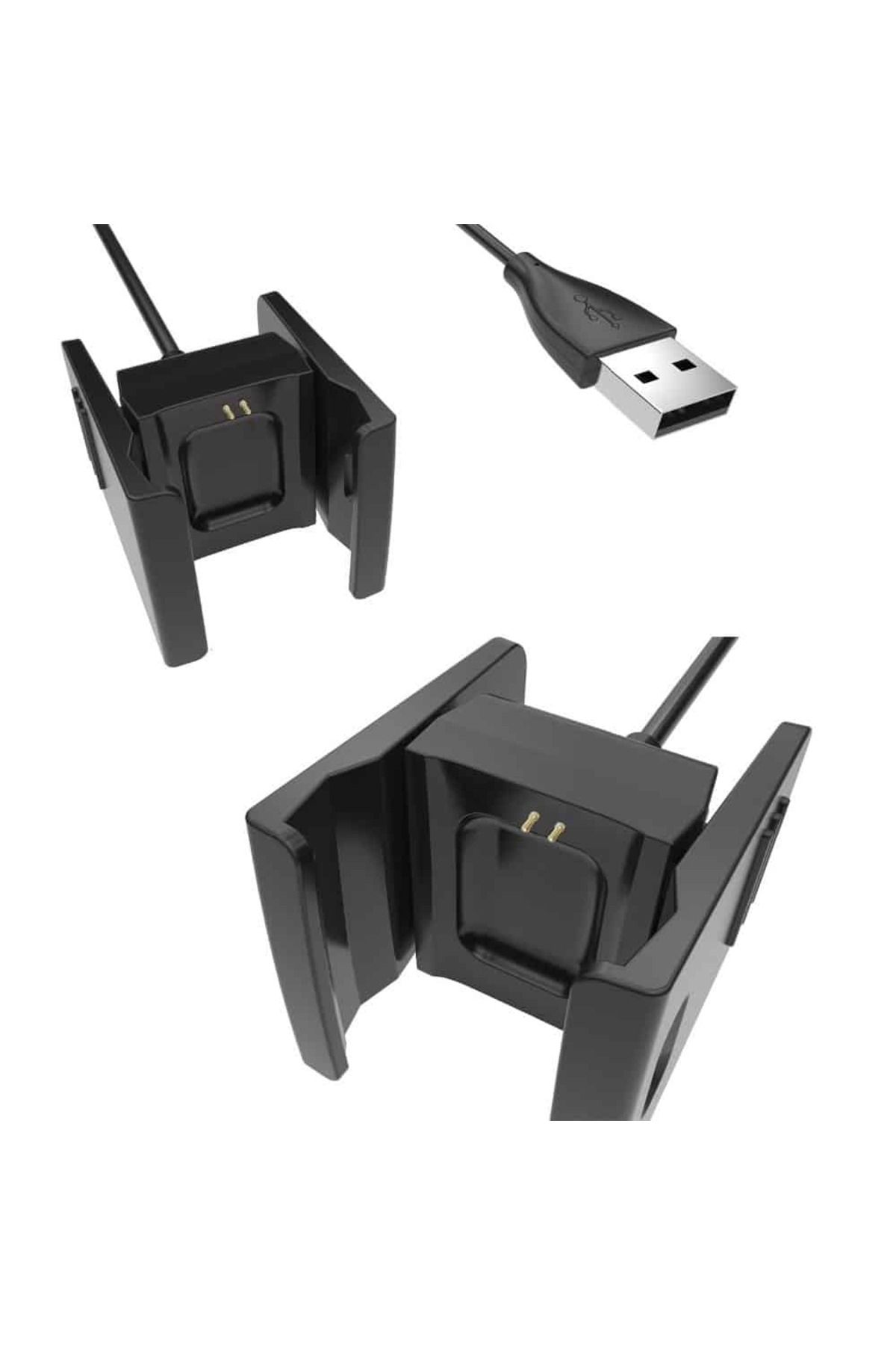 Edman-Charging Cable for Fitbit Charge 2 Bracelet, Black 3
