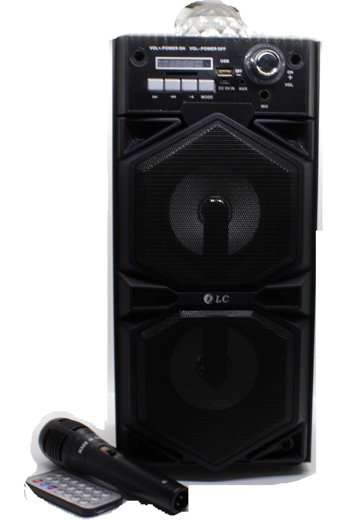 سماعة بلوتوث متعددة الوظائف مع ميكروفون، تدعم USB/AUX/Flash، قابلة لإعادة الشحن وخفيفة الوزن