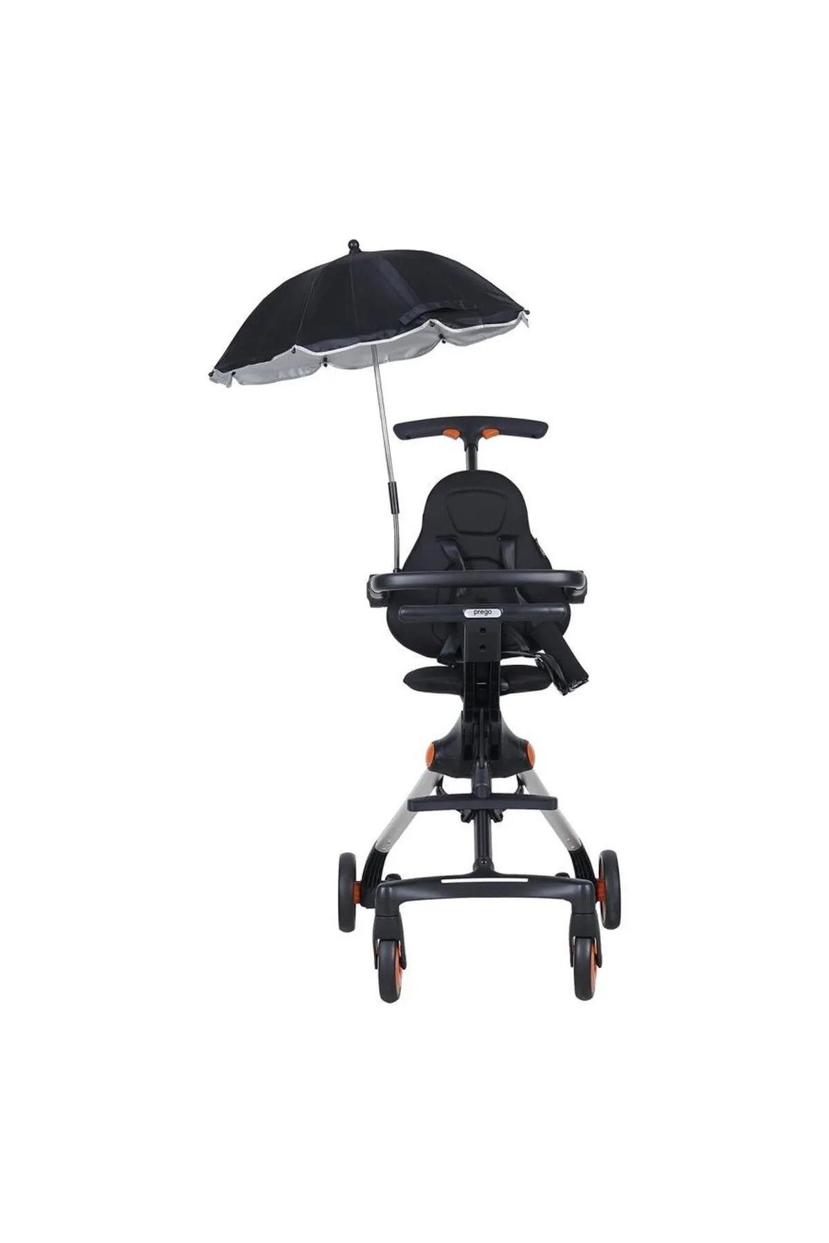 Prego Tam Katlanır Ultra Hafif Bebek Arabası+ Yağmurluk + Rubber Top Hediye fotoğrafı 3 (önizleme)