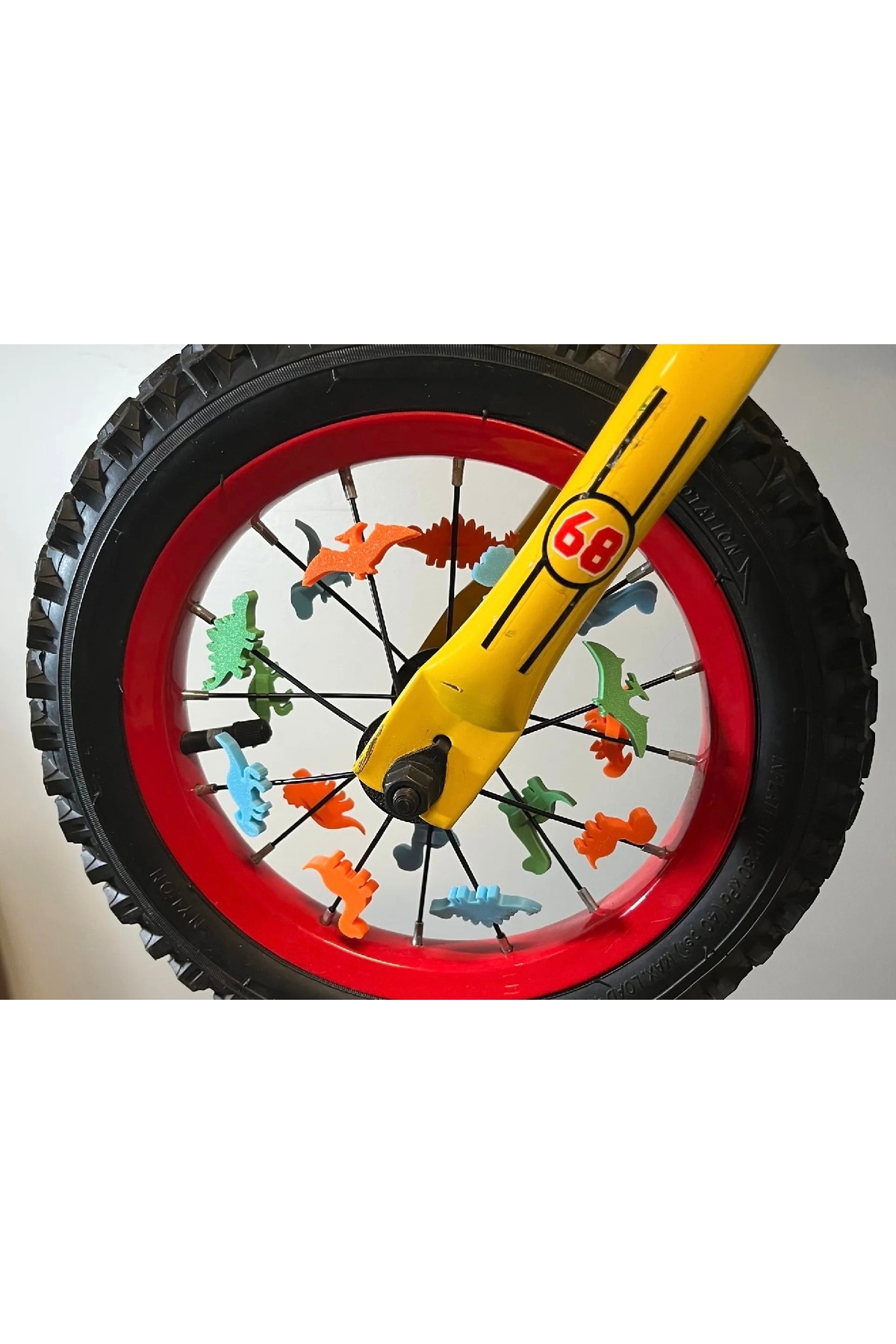 Dinosaur Bicycle Rim Ornament / Clip