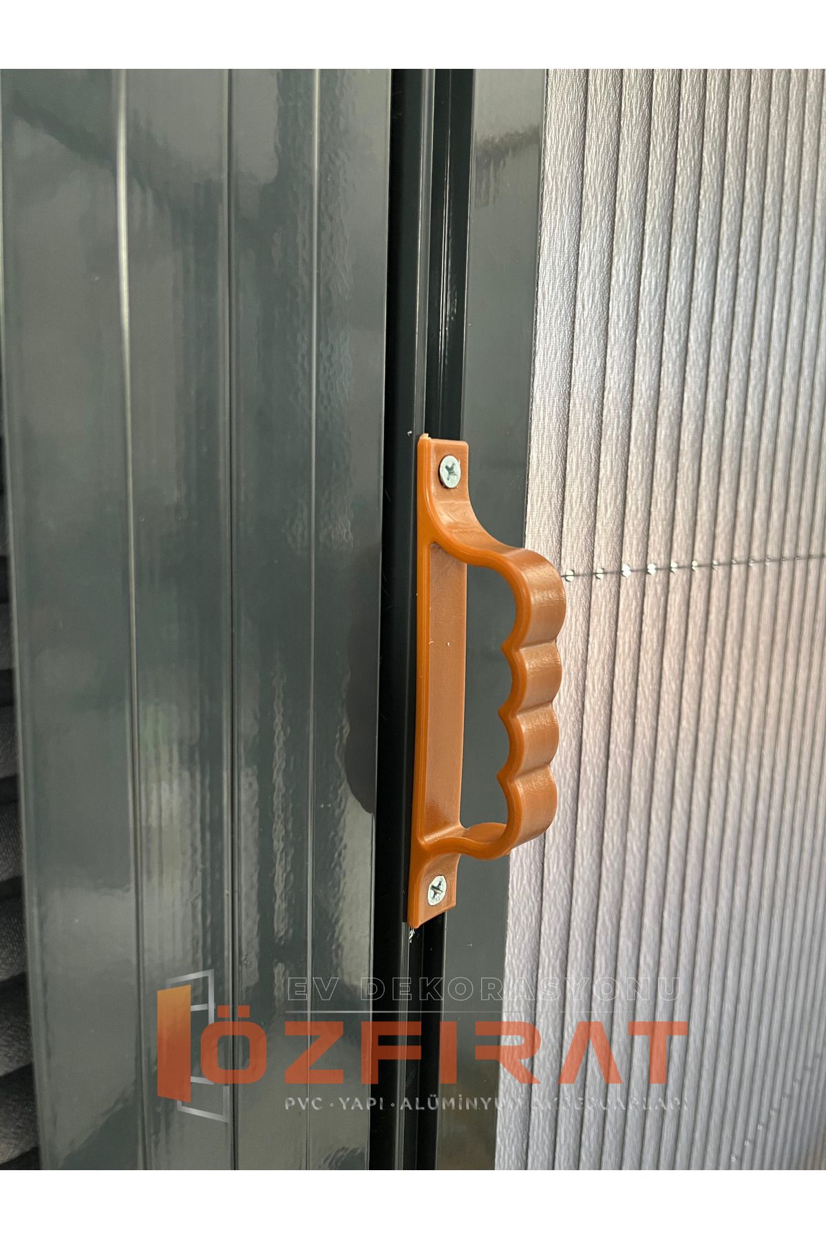 ÖZFIRAT PVC YAPI-Pimapen Pvc Window Door Screen Handle Gold-Plated Plastic D Handle D Handle 100 Pieces (Box) 3