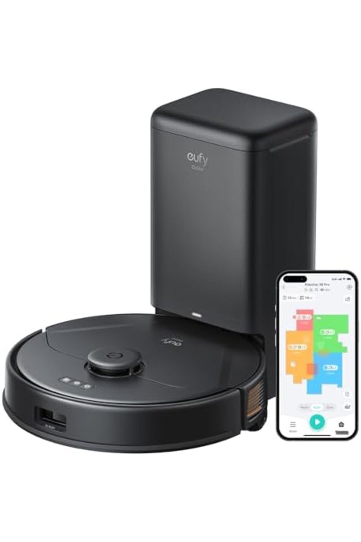 eufy-eufy Clean X8 Pro Robot Vacuum Cleaner with Mop and Self-Empty Station 2