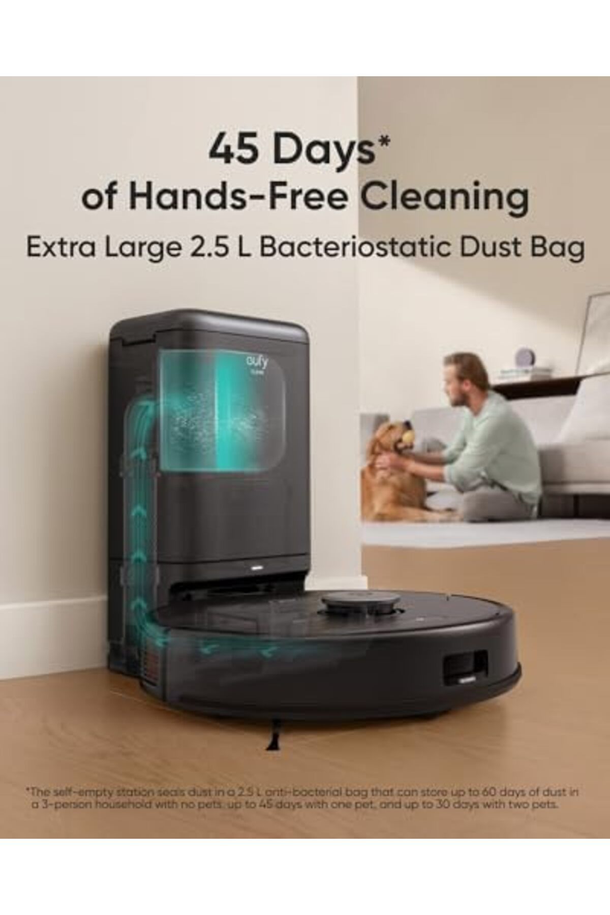 eufy-eufy Clean X8 Pro Robot Vacuum Cleaner with Mop and Self-Empty Station 4