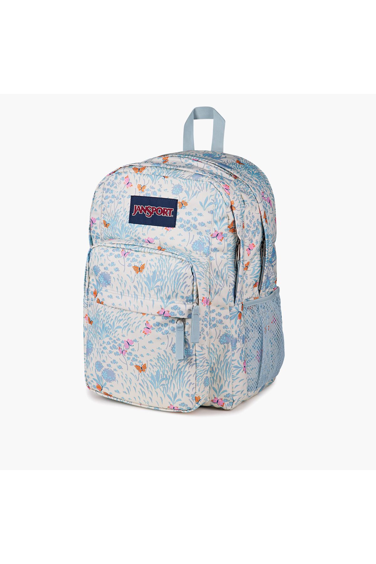 Jansport-Butterfly Print Backpack with Adjustable Straps and Zip Closure - 19x33x5 cms 8