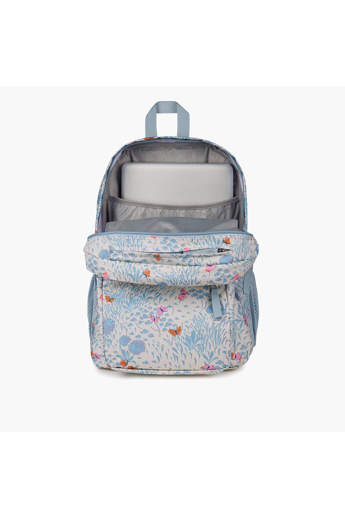Jansport-Butterfly Print Backpack with Adjustable Straps and Zip Closure - 19x33x5 cms 5