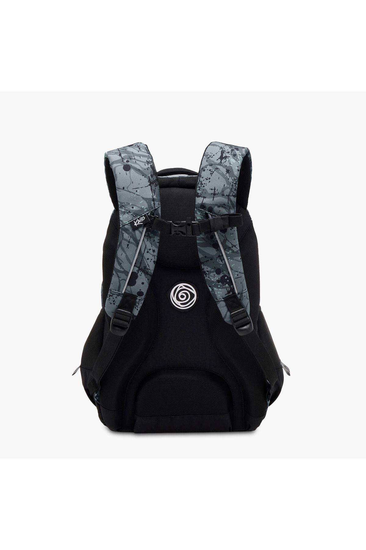 Kaos-Abstract Print 3-Compartment 18-inch Backpack with Zip Closure - 48x33x21 cms 3