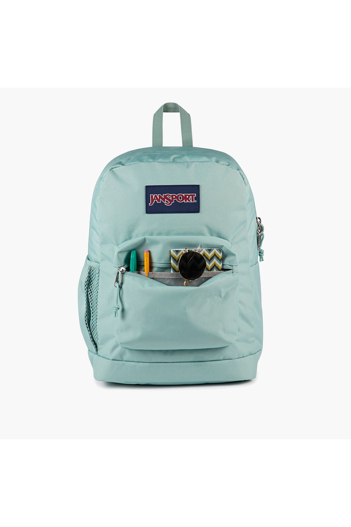 Jansport-Solid Backpack with Adjustable Straps and Zip Closure - 15x32x42 cms 4