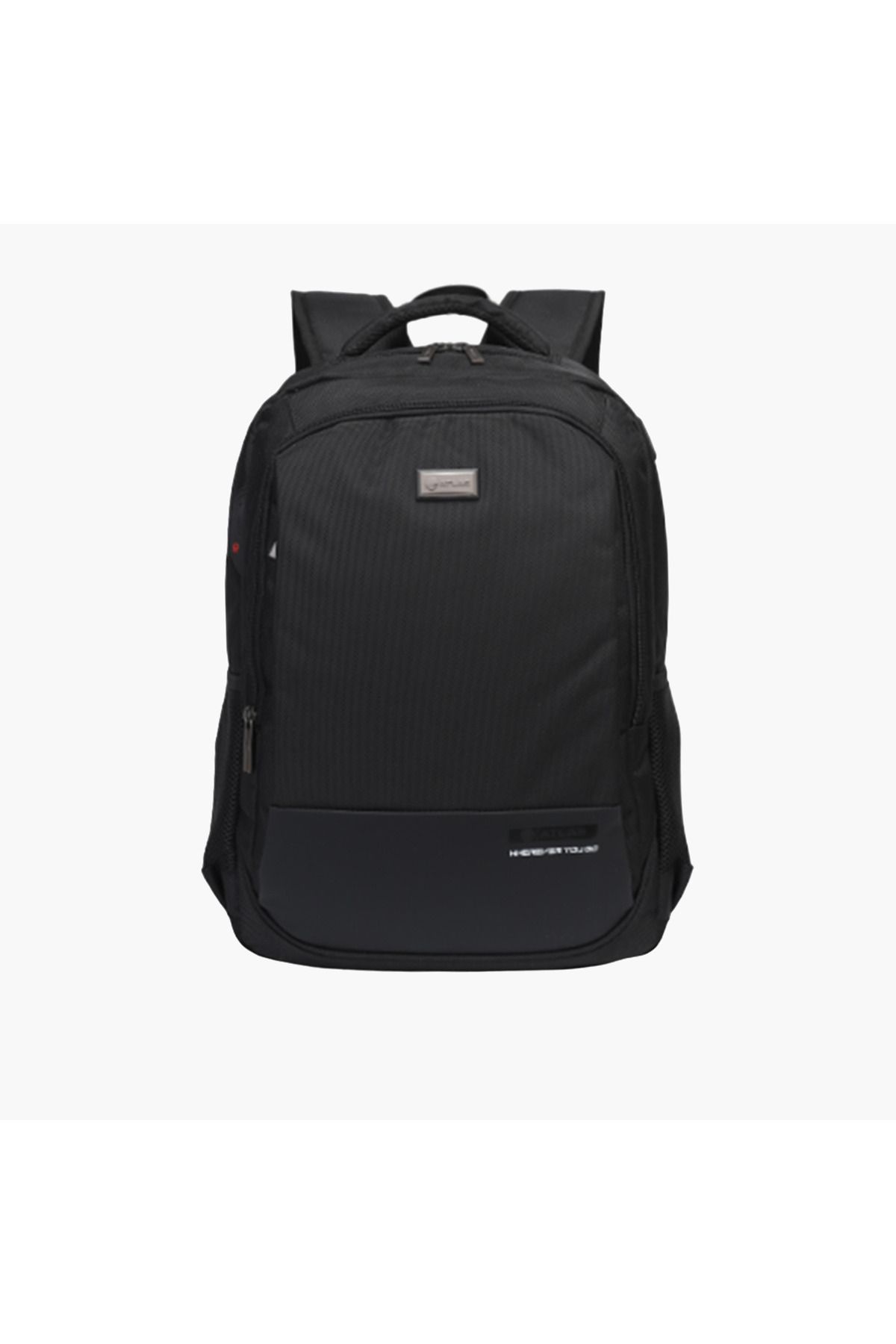 Atlas-Textured 18-inch Backpack with Adjustable Straps and Zip Closure - 28x10x45 cms 1