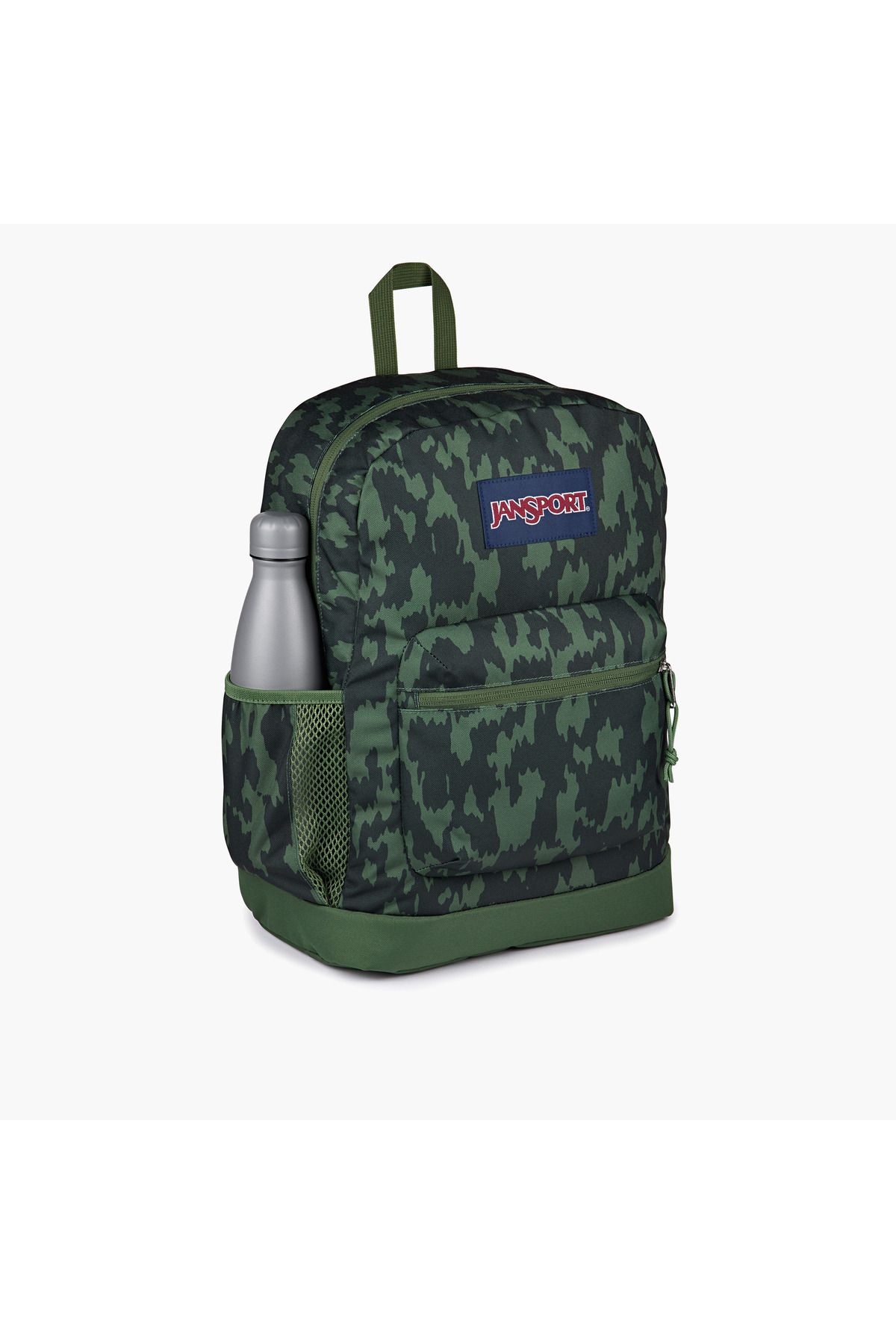 Jansport-حقيبة ظهر مطبوعة من جانسبورت بأحزمة قابلة للتعديل وسحاب للإغلاق - ١٥×٣٢×٤٢ سم 4