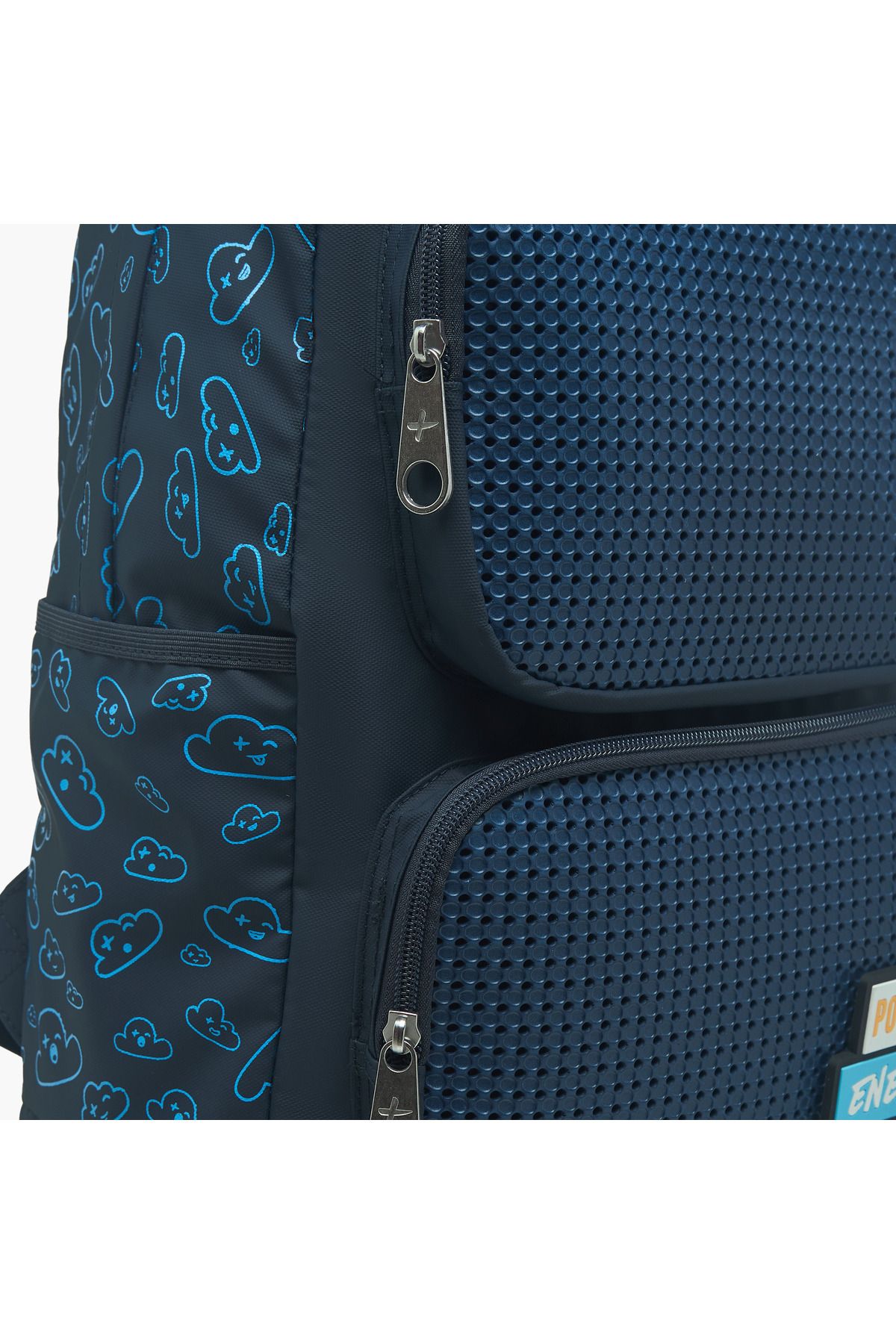 Light and Nine-Light & Nine Textured Backpack with Adjustable Shoulder Straps and Zip Closure - 44x31x14 cms 5