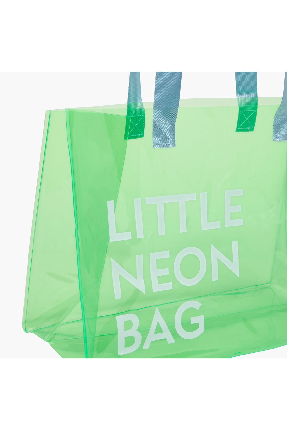 Syloon-Printed Transparent Shopper Bag with Double Handles - 36x16x27 cms 4