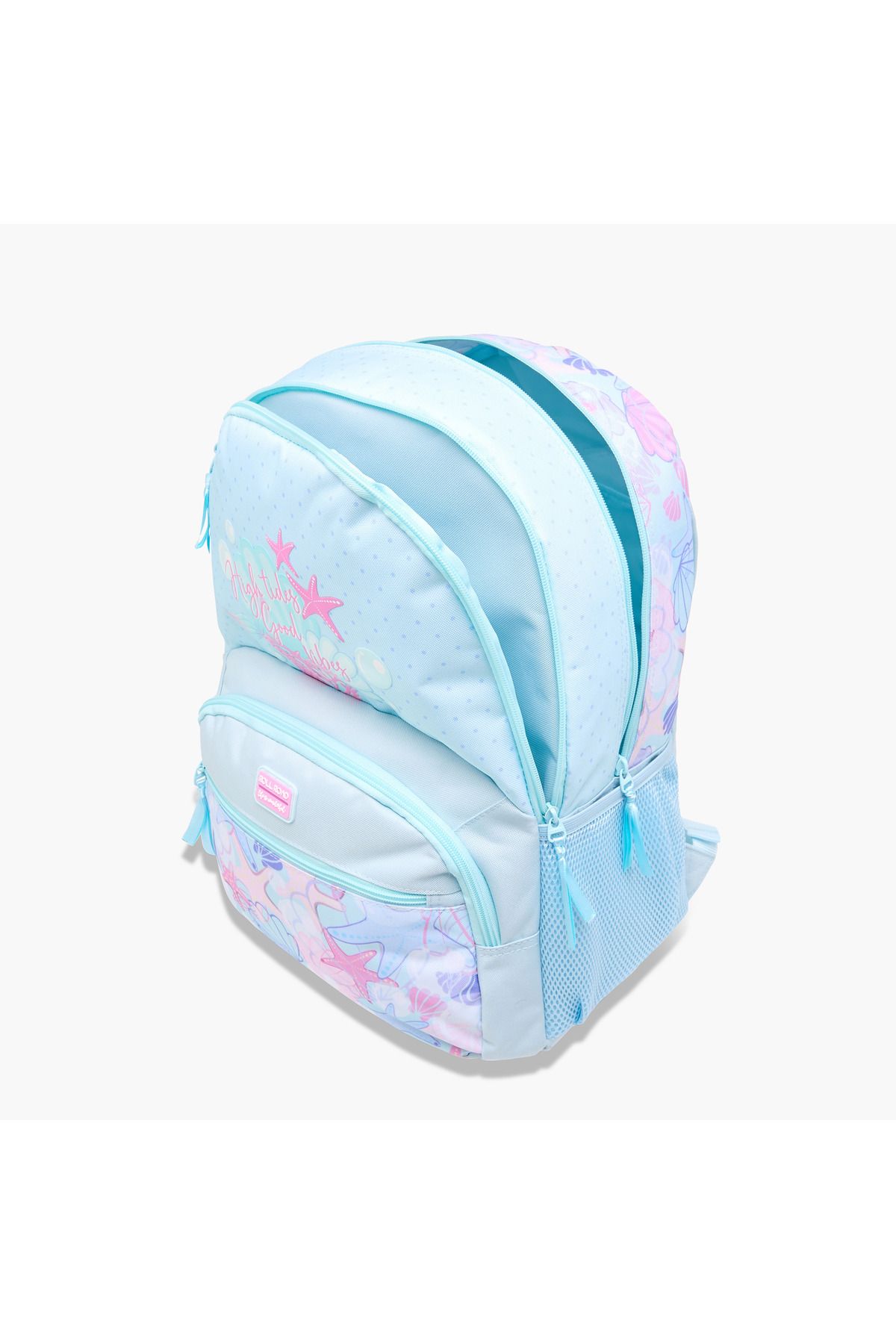 Roll-Road Printed Backpack with Adjustable Straps and Zip Closure - 33x46x17 cms 8